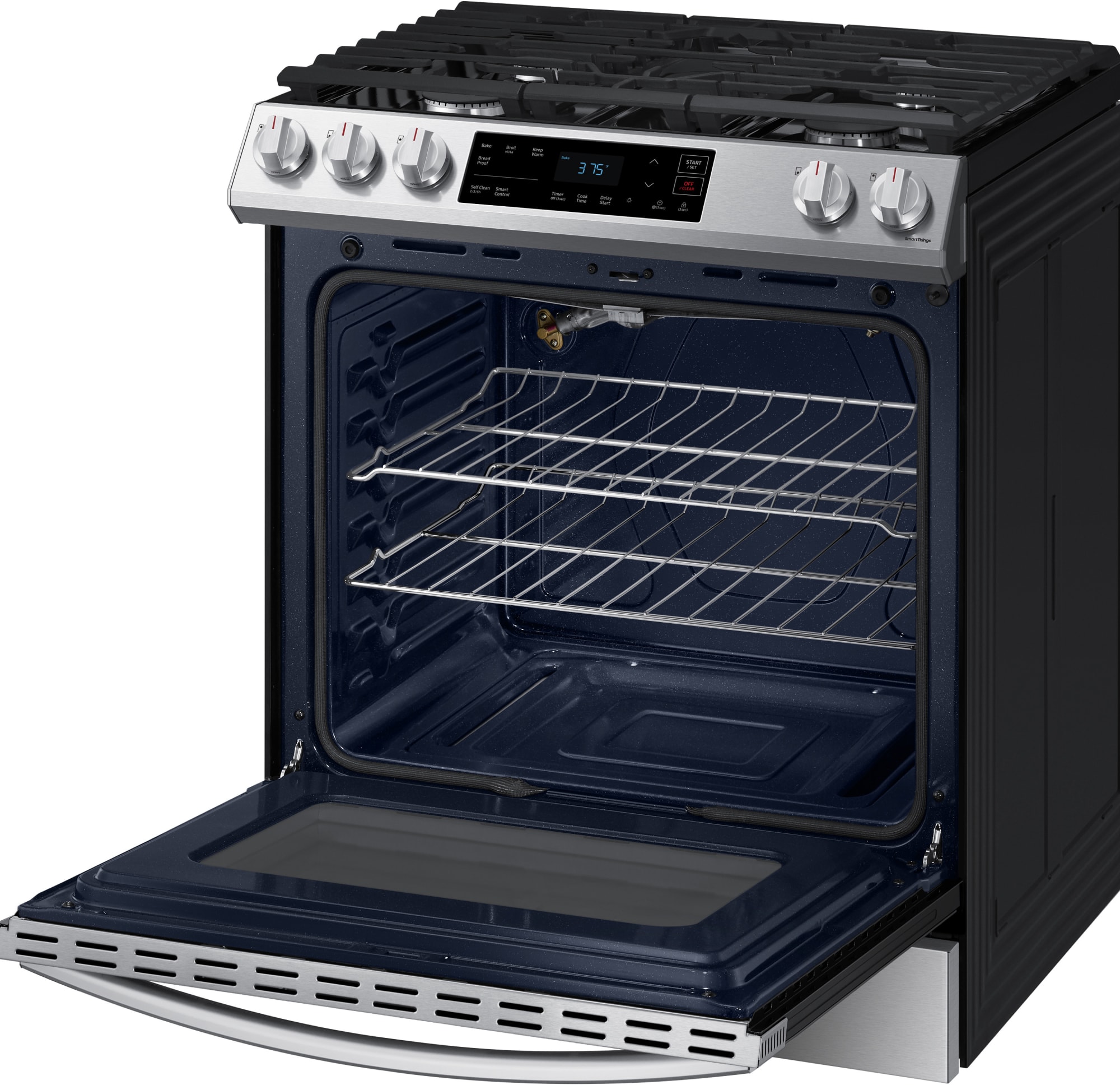 Samsung NX60T8111SS 30 Inch SlideIn Gas Smart Range with 5 Sealed