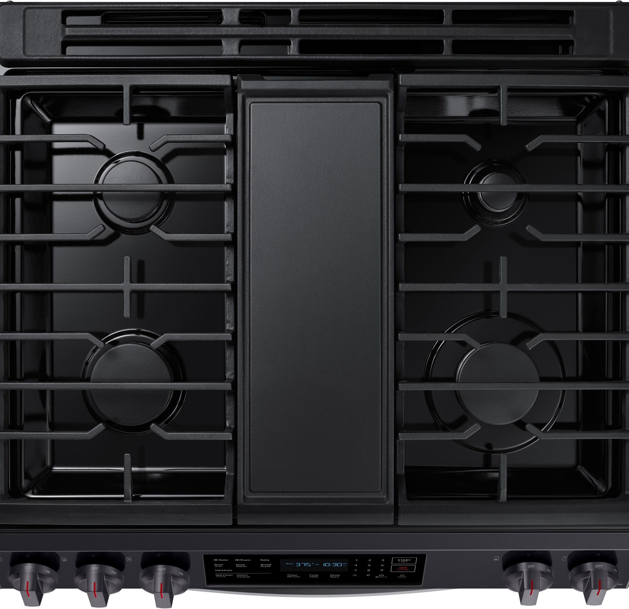 Samsung NX60T8311SG 30 Inch SlideIn Gas Smart Range with 5 Sealed