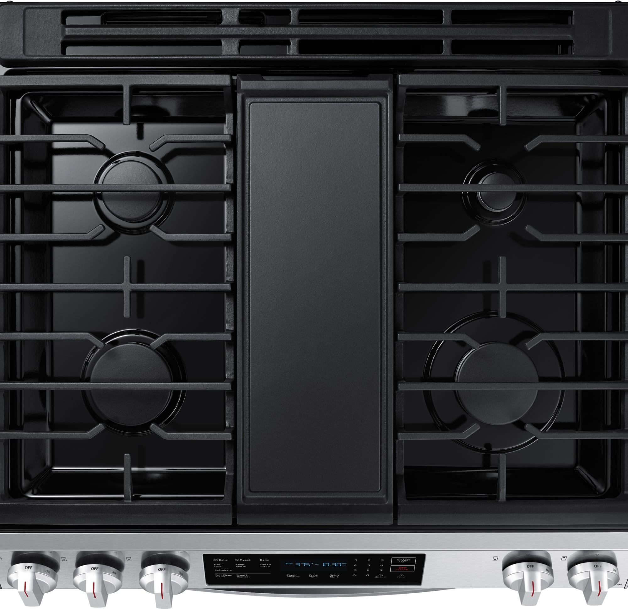 Samsung NX60T8311SS 30 Inch SlideIn Gas Smart Range with 5 Sealed