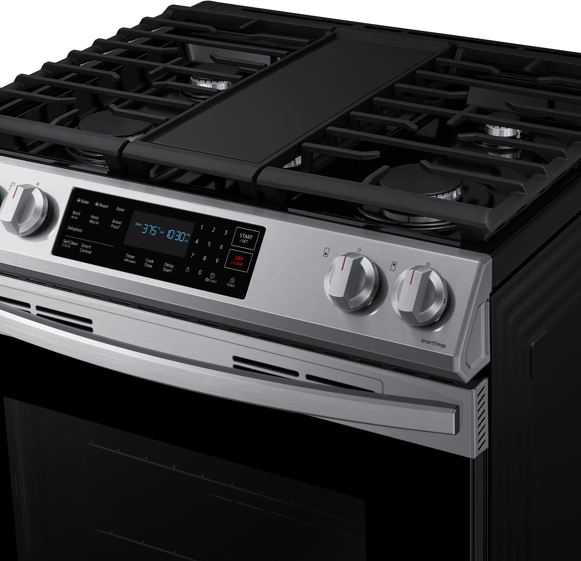 Samsung NX60T8311SS 30 Inch SlideIn Gas Smart Range with 5 Sealed