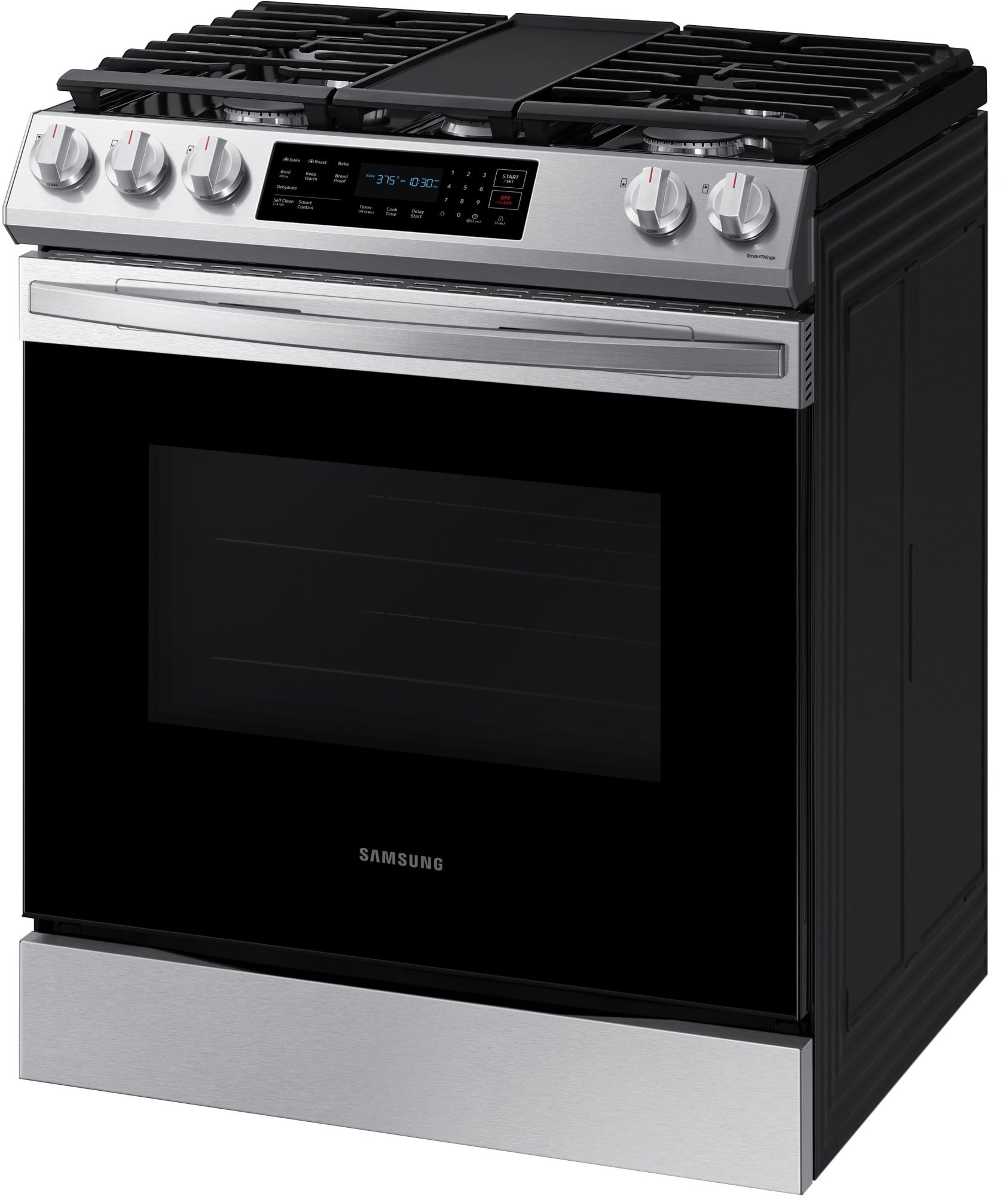 Samsung NX60T8311SS 30 Inch SlideIn Gas Smart Range with 5 Sealed