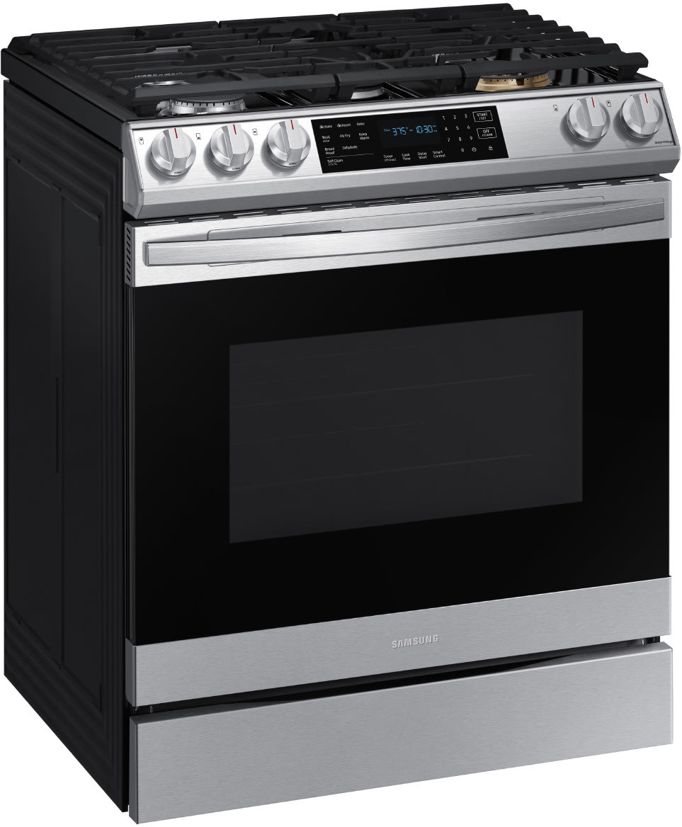 Samsung NX60T8511SS 30 Inch SlideIn Smart Gas Range with 5 Sealed