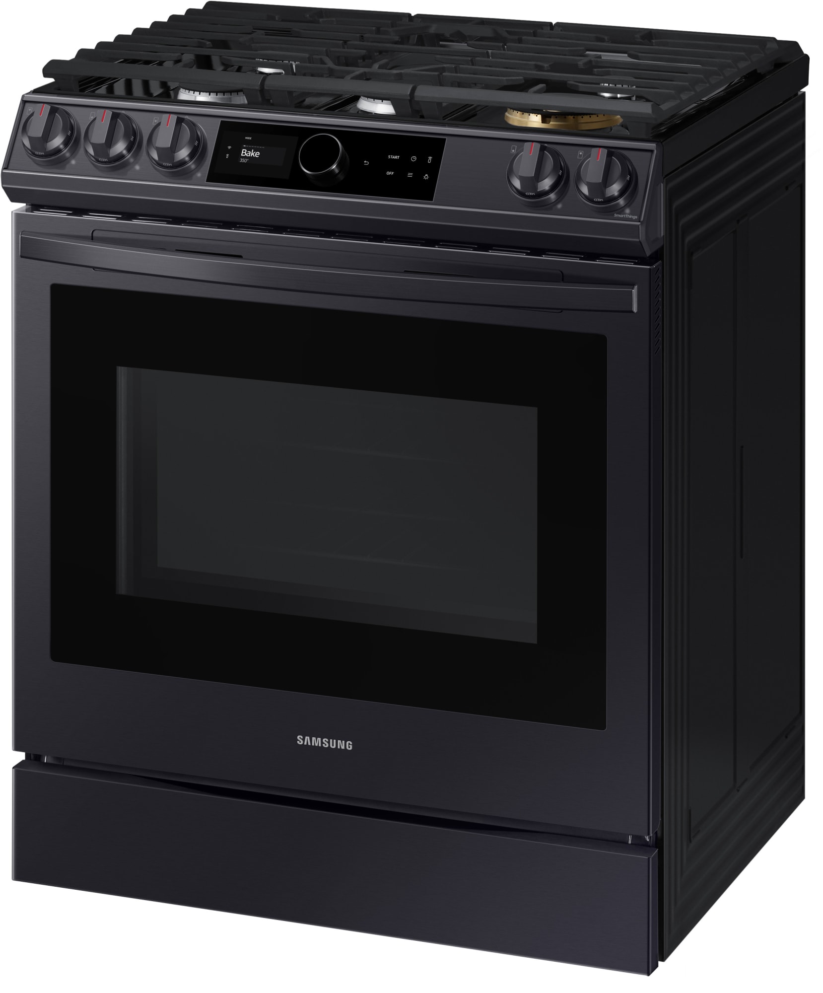 Samsung NX60T8711SG 30 Inch SlideIn Gas Smart Range with 5 Sealed