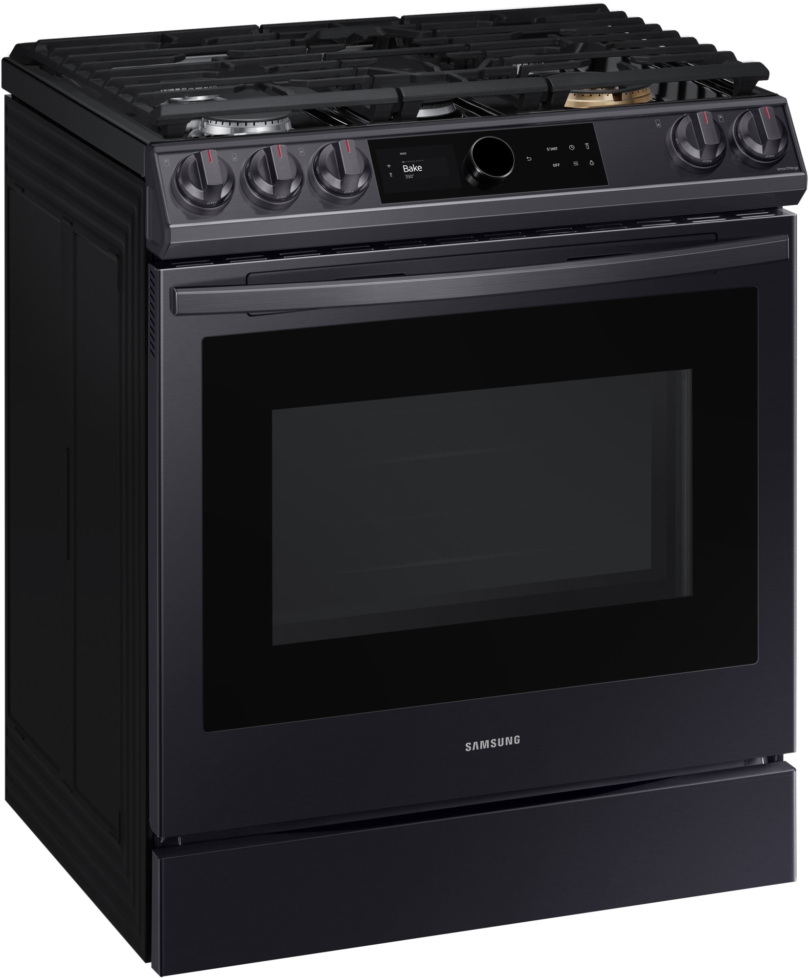 Samsung NX60T8711SG 30 Inch SlideIn Gas Smart Range with 5 Sealed