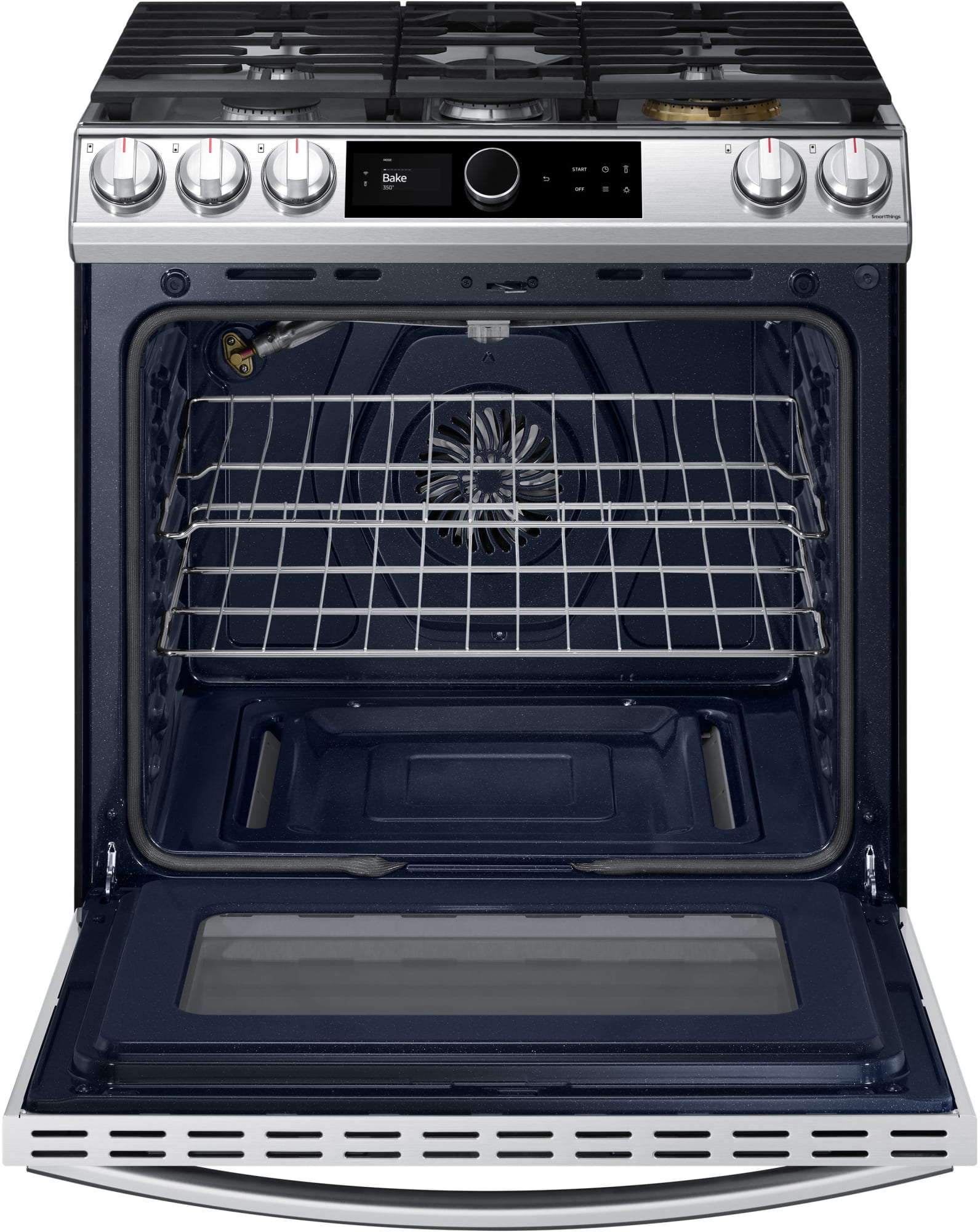 Samsung NX60T8711SS 30 Inch SlideIn Gas Smart Range with 5 Sealed