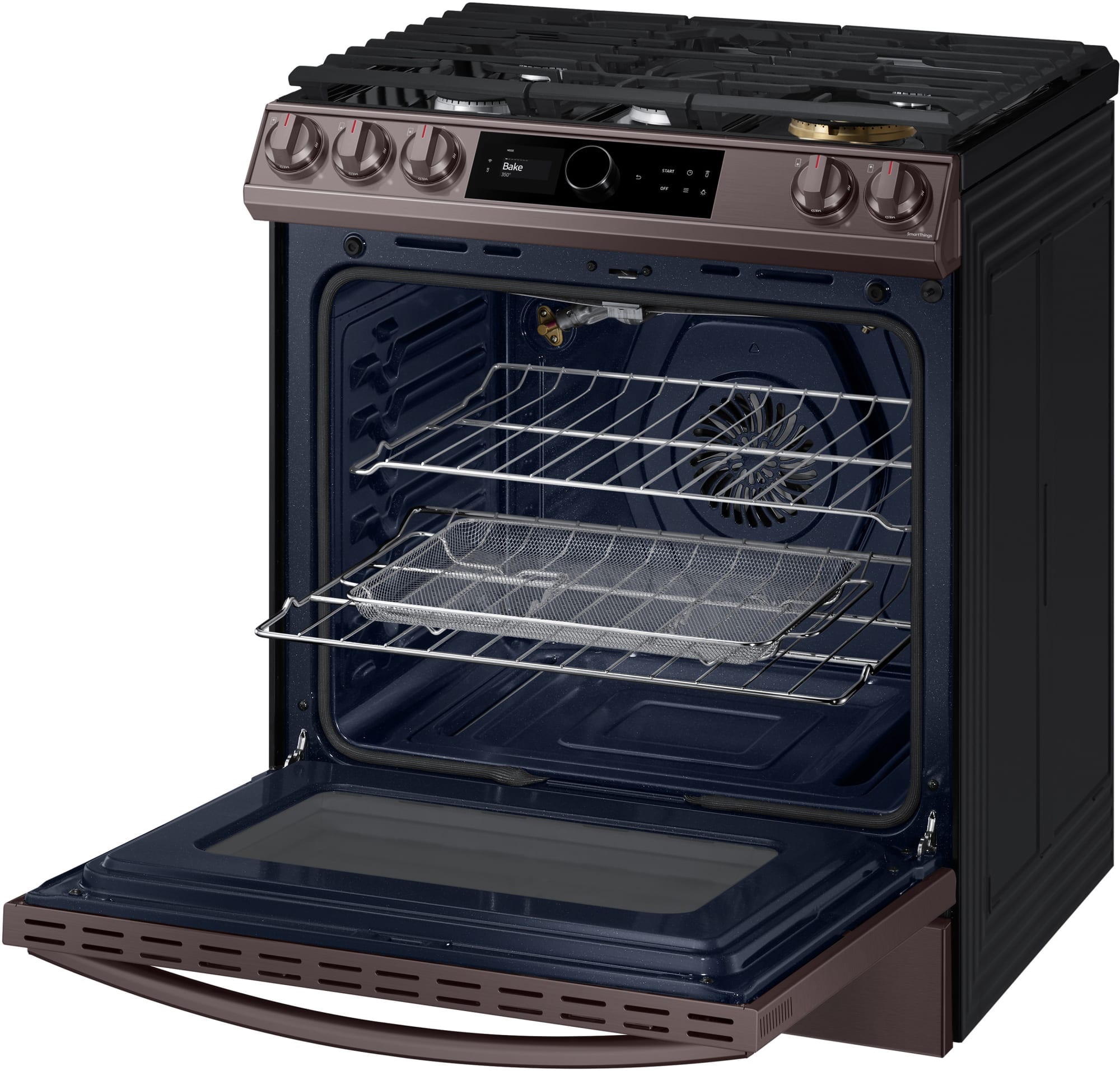 Samsung NX60T8711ST 30 Inch SlideIn Gas Smart Range with 5 Sealed