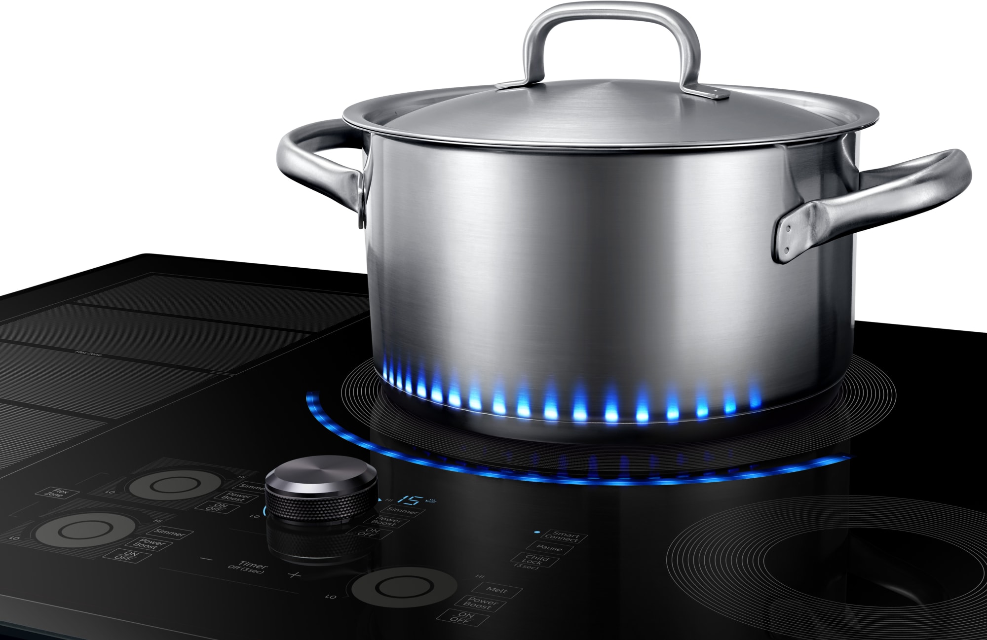 Samsung NZ30M9880UB 30 Inch Smart Induction Cooktop with WiFi, Flex