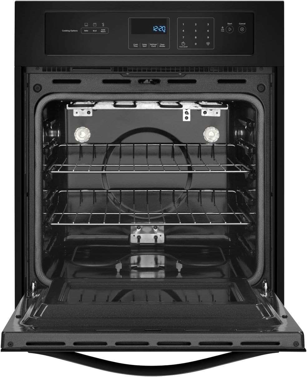 Whirlpool WOS51ES4EB 24 Inch Single Electric Wall Oven with 3.1 cu. ft