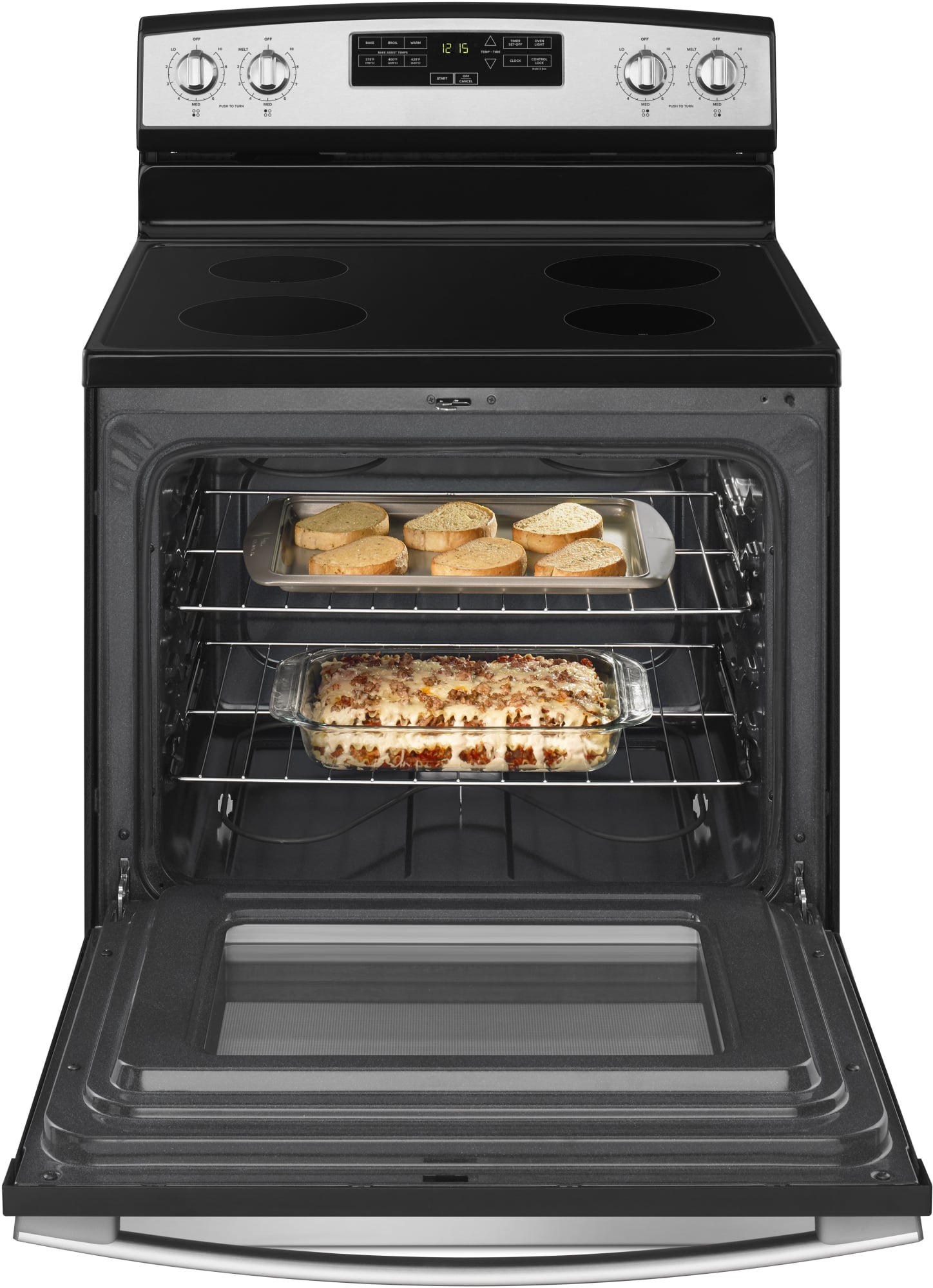 Amana AER6303MFS 30 Inch Electric Range with 4 Radiant Heating Elements, 4.8 cu. ft. Capacity