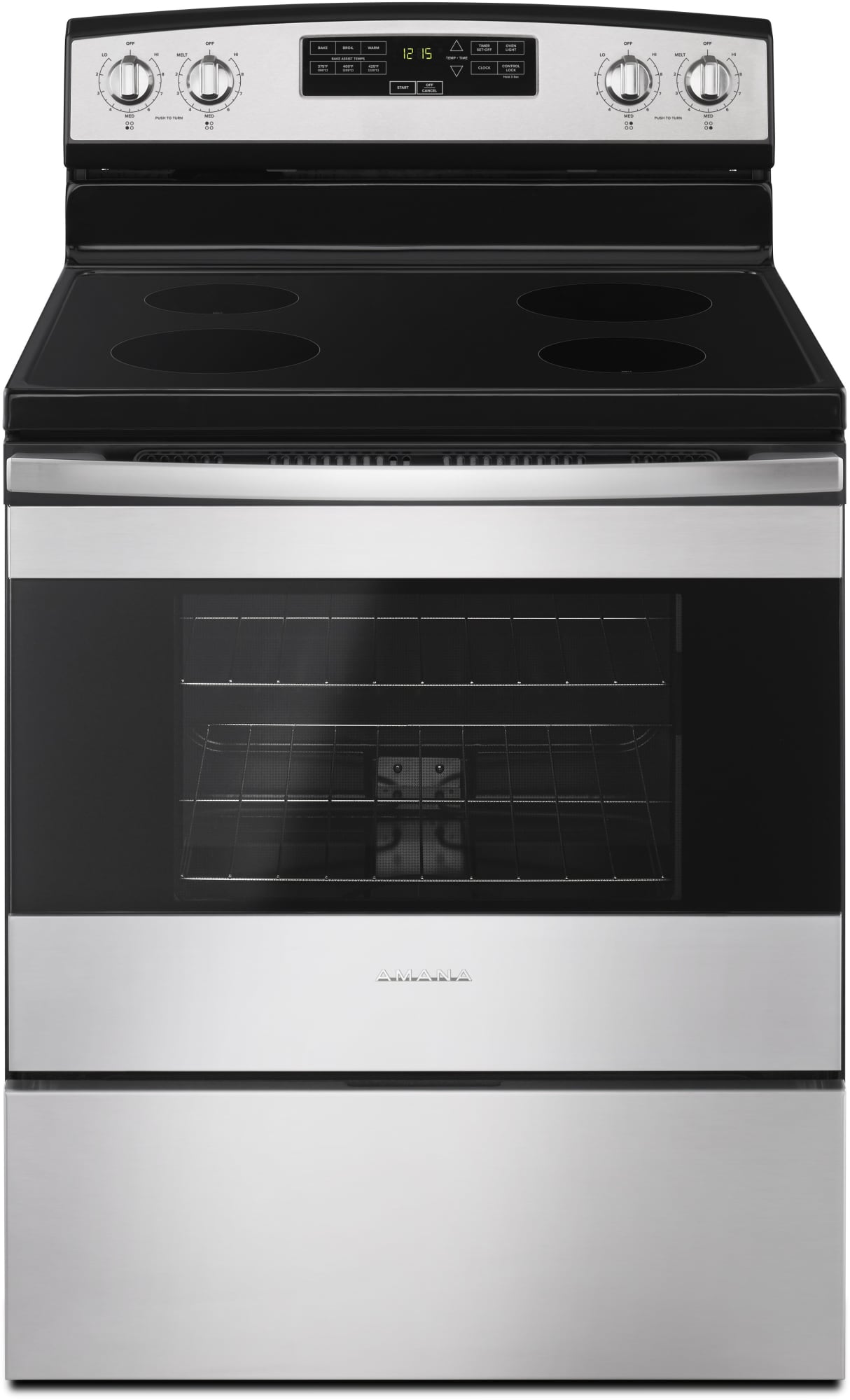 Amana AER6303MFS 30 Inch Electric Range with 4 Radiant Heating Elements