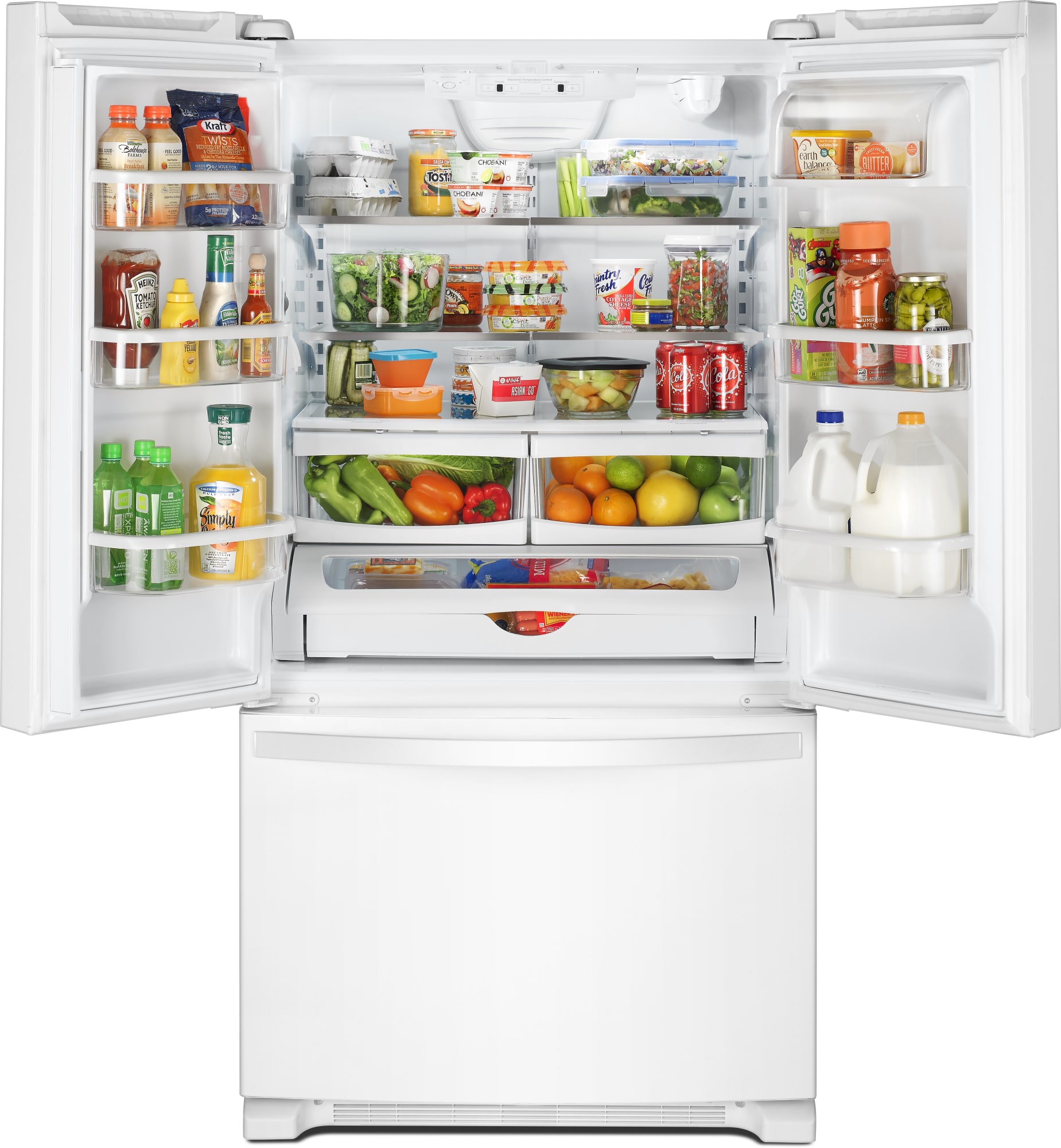 Whirlpool WRF535SWHW 36 Inch French Door Refrigerator with 25 Cu. Ft