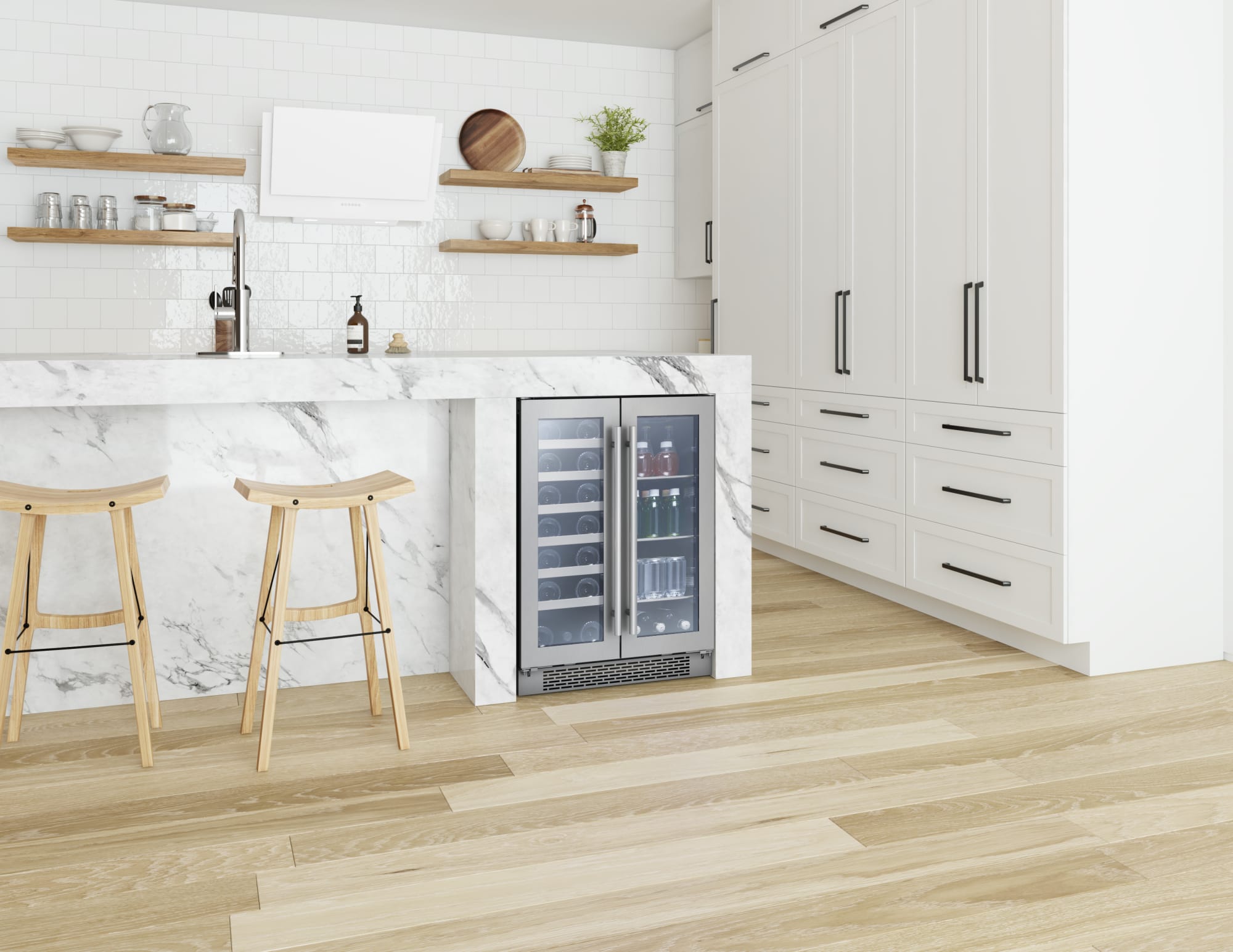 Zephyr PRWB24C32BG 24 Inch Refrigerator Beverage & Wine Center with 60