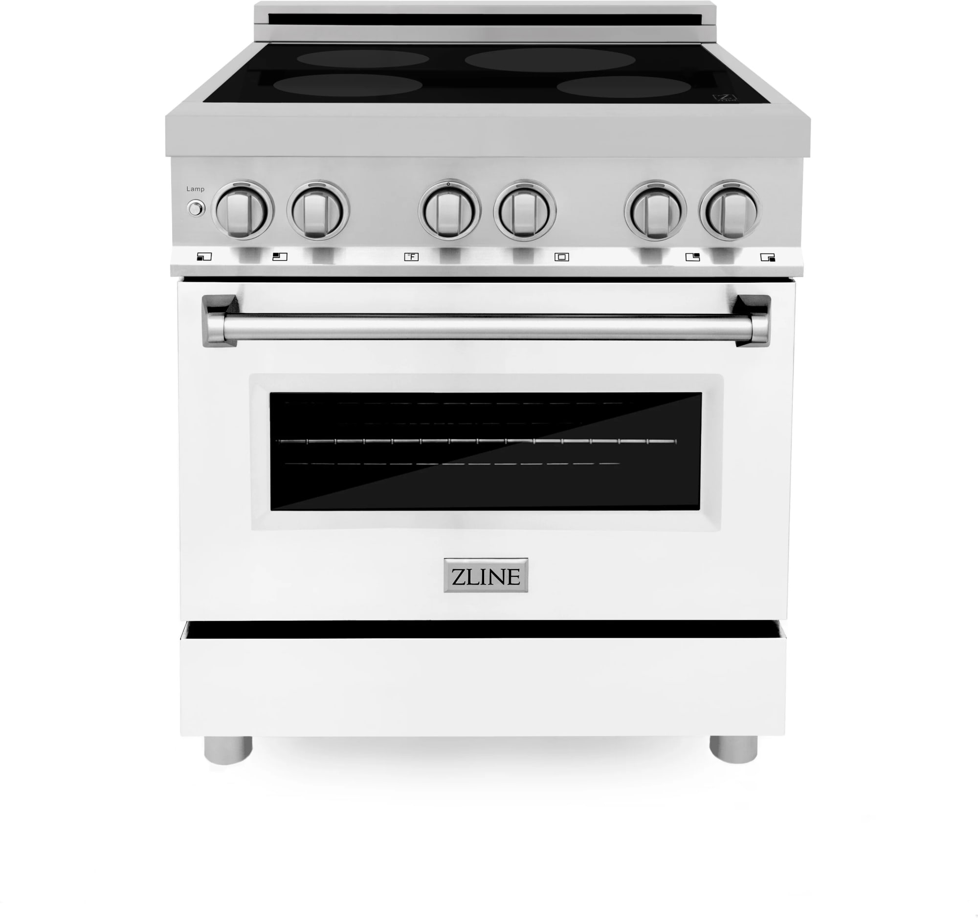 ZLINE RAINDWM30 30 Inch Freestanding Induction Range with 4 Elements, 4