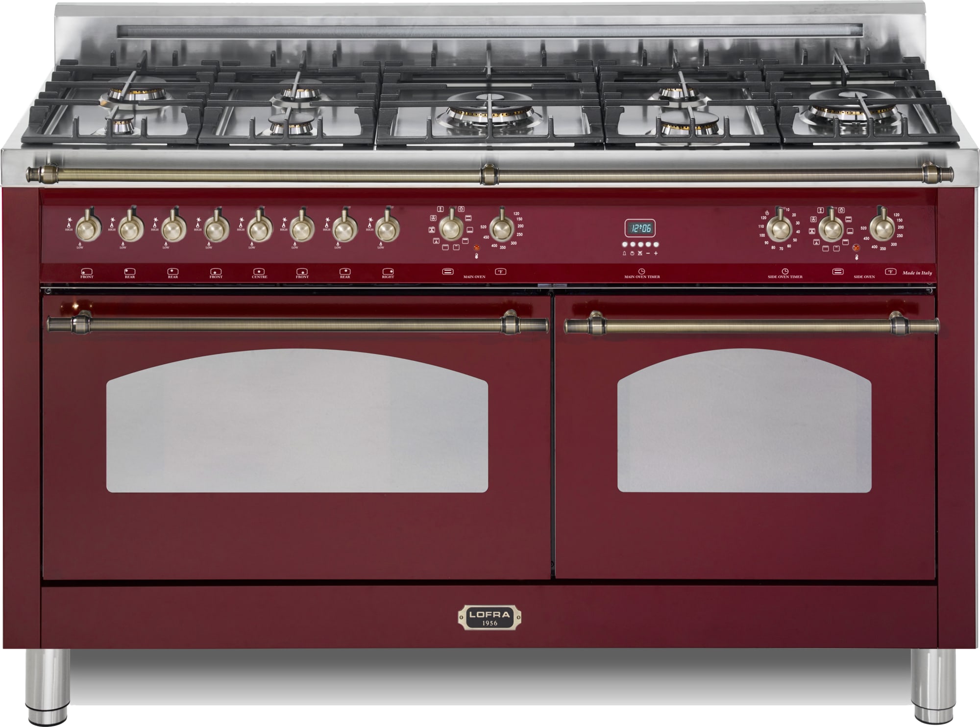 LOFRA RBBD60MMG800 60 Inch Freestanding Dual Fuel Range with 8 Sealed