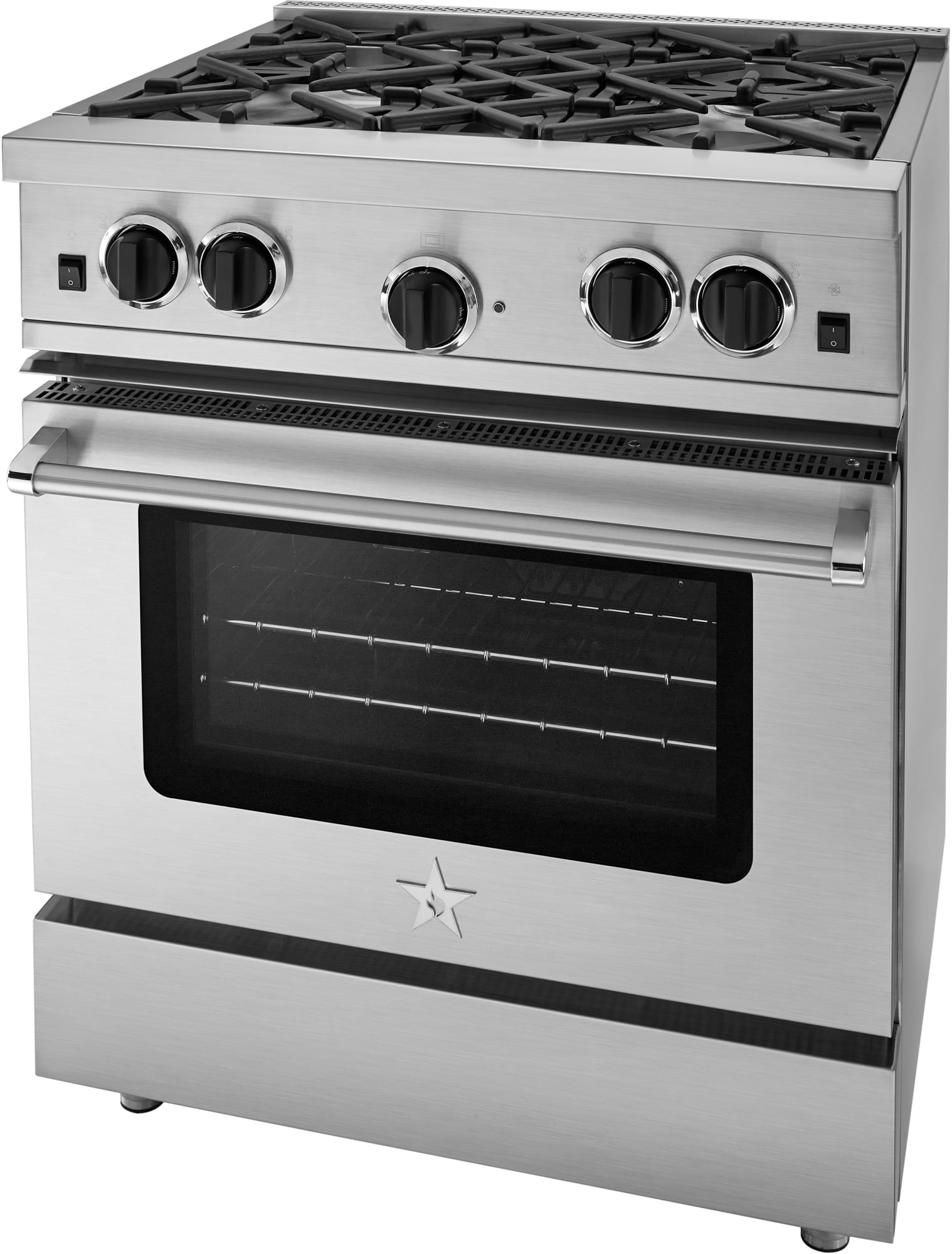 BlueStar RCS30SBSSNG 30 Inch ProStyle Gas Range with 4 Sealed Burners