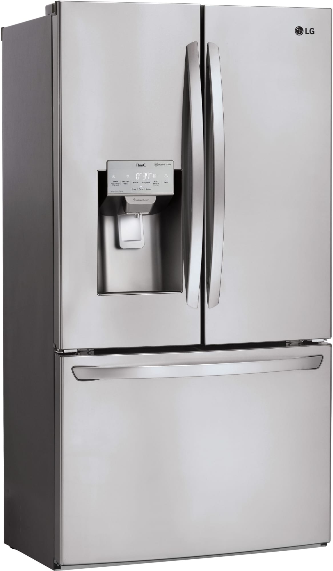 LG LFXS26973S 36 Inch Smart French Door Refrigerator with 26.2 cu. ft