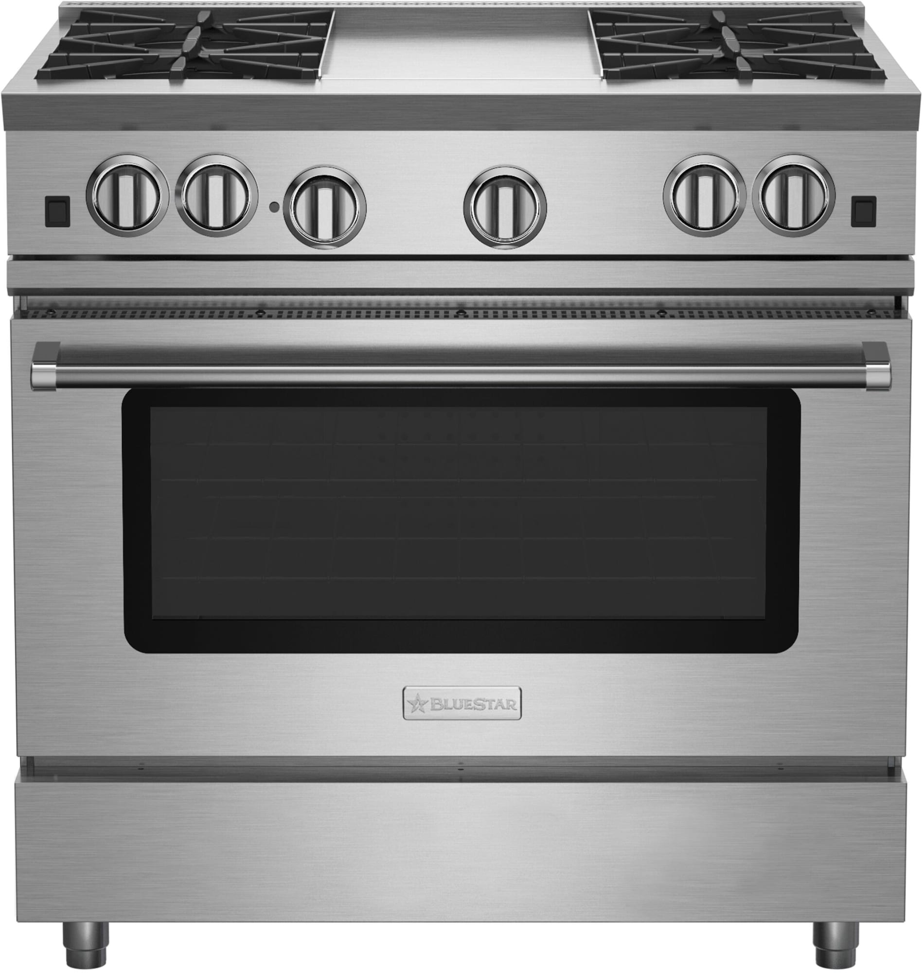 BlueStar RNB364GV2CPLT 36 Inch Freestanding Professional Gas Range with