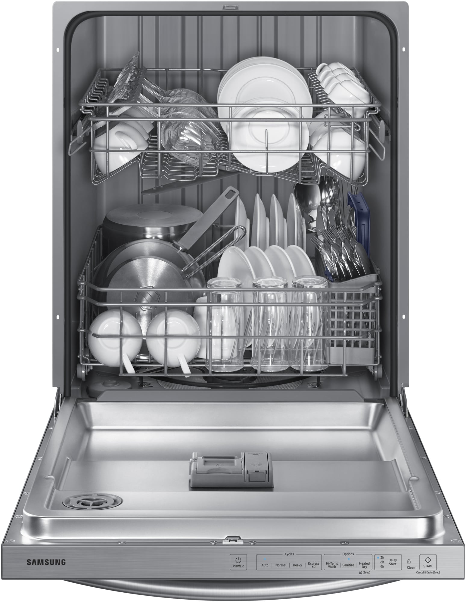 Samsung DW80M2020US Fully Integrated Dishwasher with Adjustable Rack