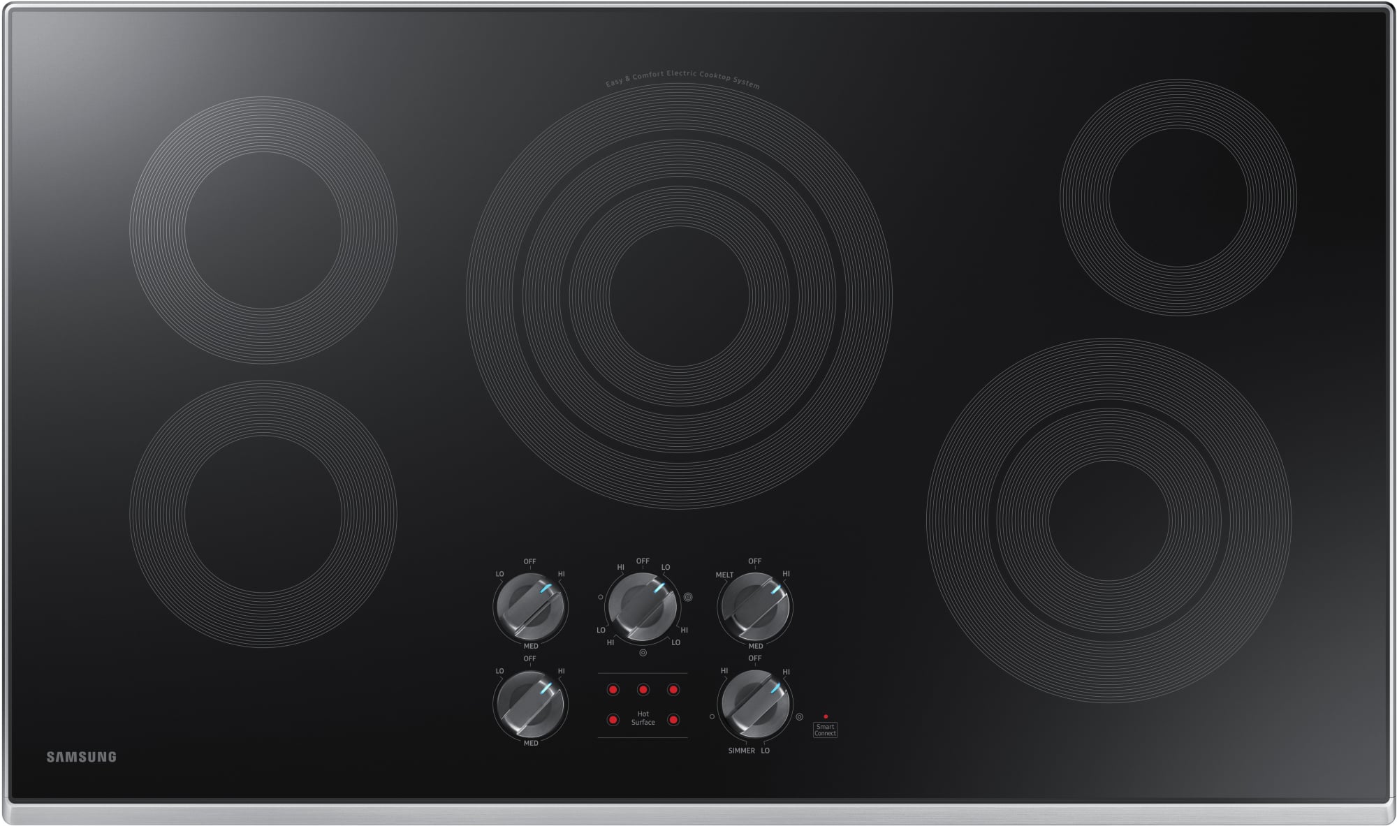 Samsung NZ36K6430RS 36 Inch Electric Cooktop with 5 Radiant Heating