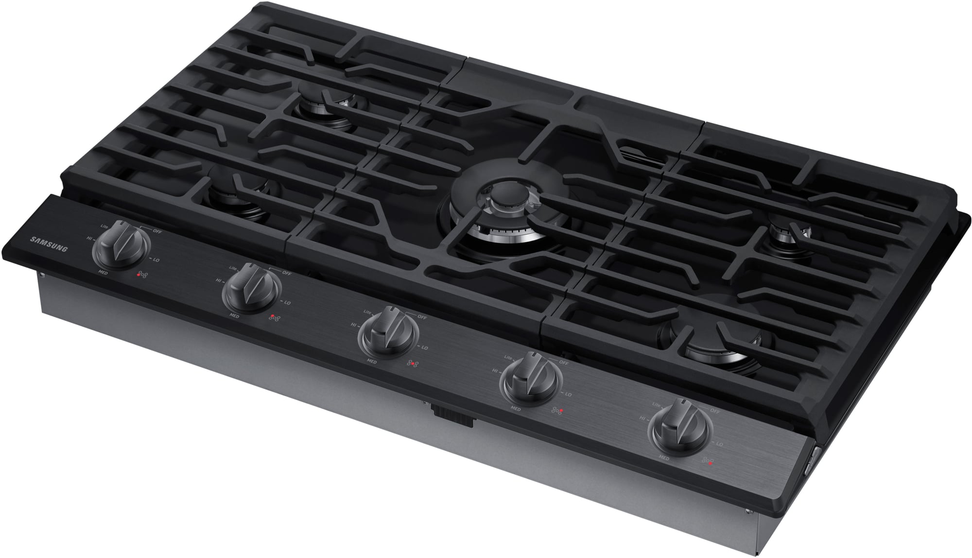 Samsung NA36K6550TG 36 Inch Gas Cooktop with 5 Sealed Burners, 19,000