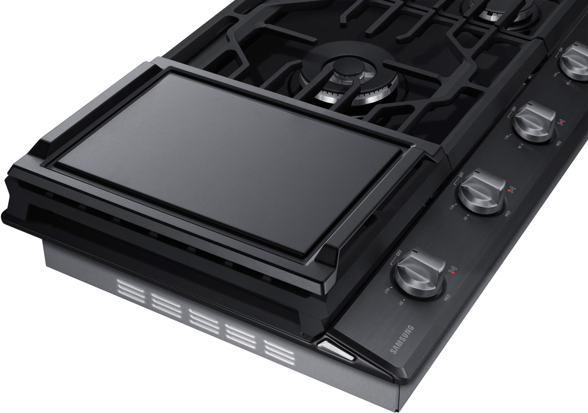 Samsung NA36K6550TG 36 Inch Gas Cooktop with 5 Sealed Burners, 19,000