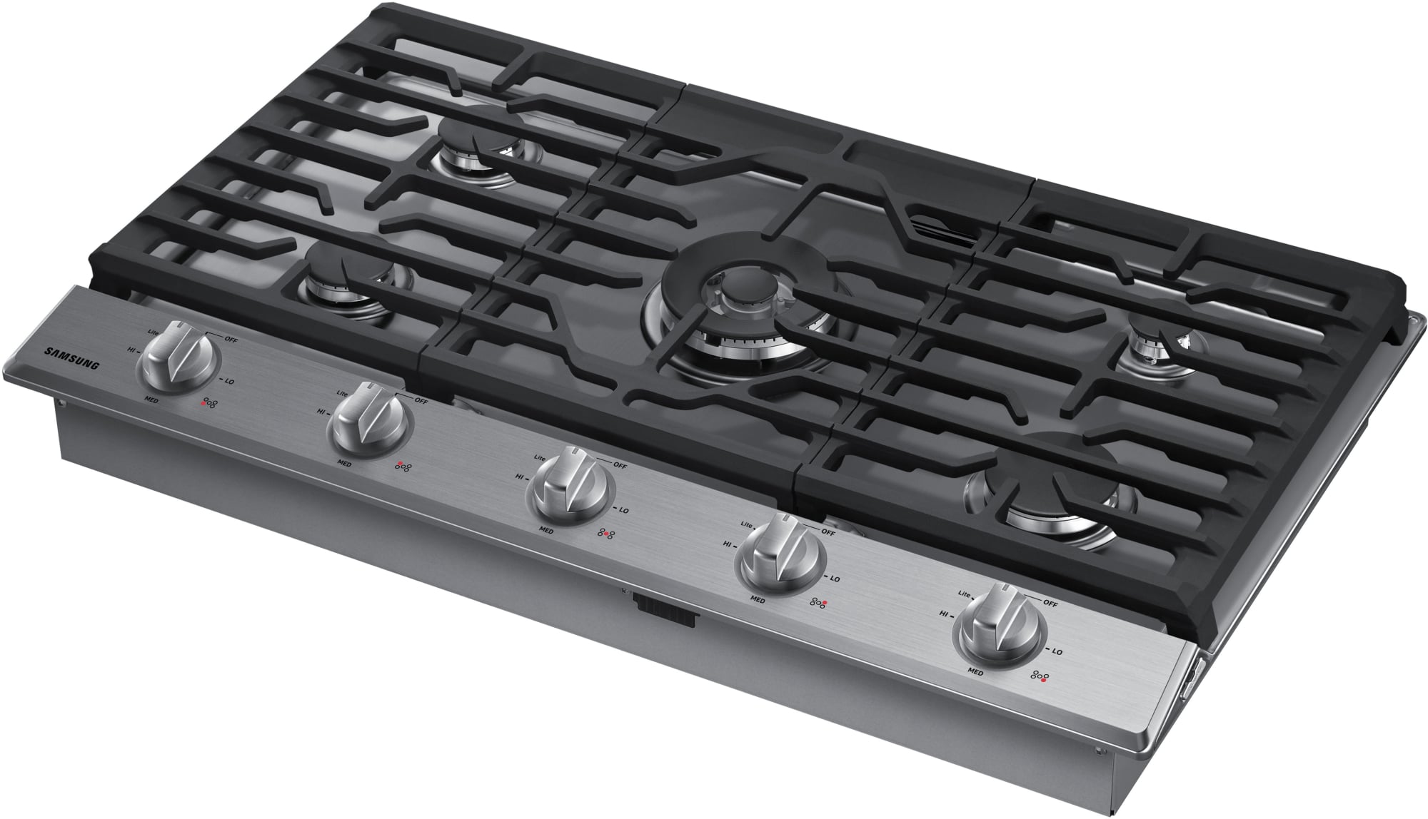 Samsung NA36K6550TS 36 Inch Gas Cooktop with 5 Sealed Burners, 19,000