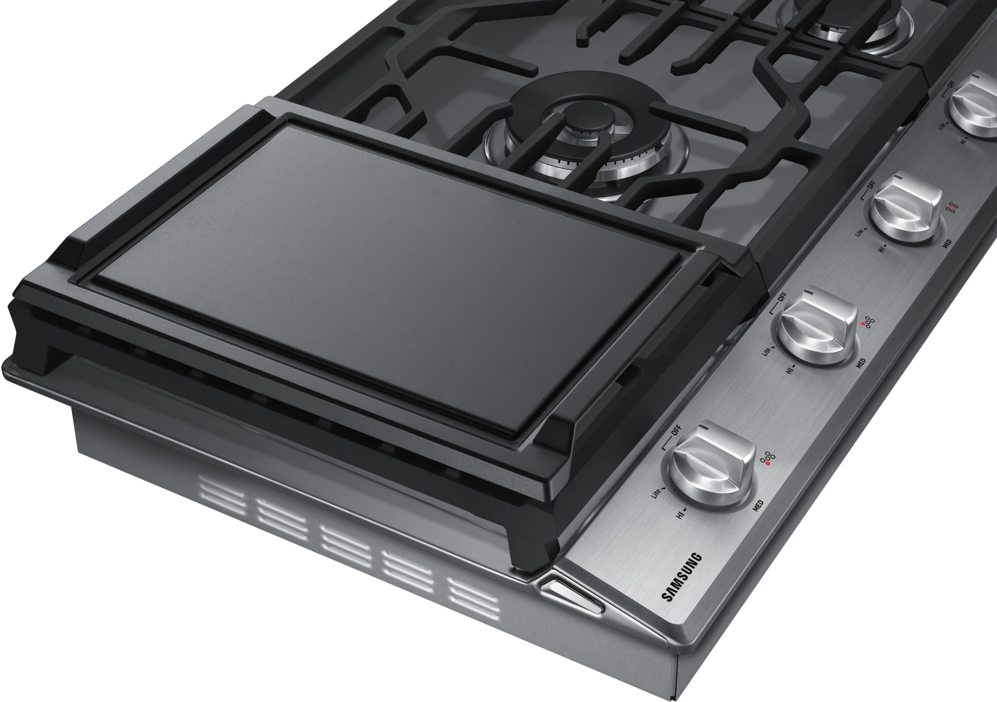 Samsung NA36K6550TS 36 Inch Gas Cooktop with 5 Sealed Burners, 19,000