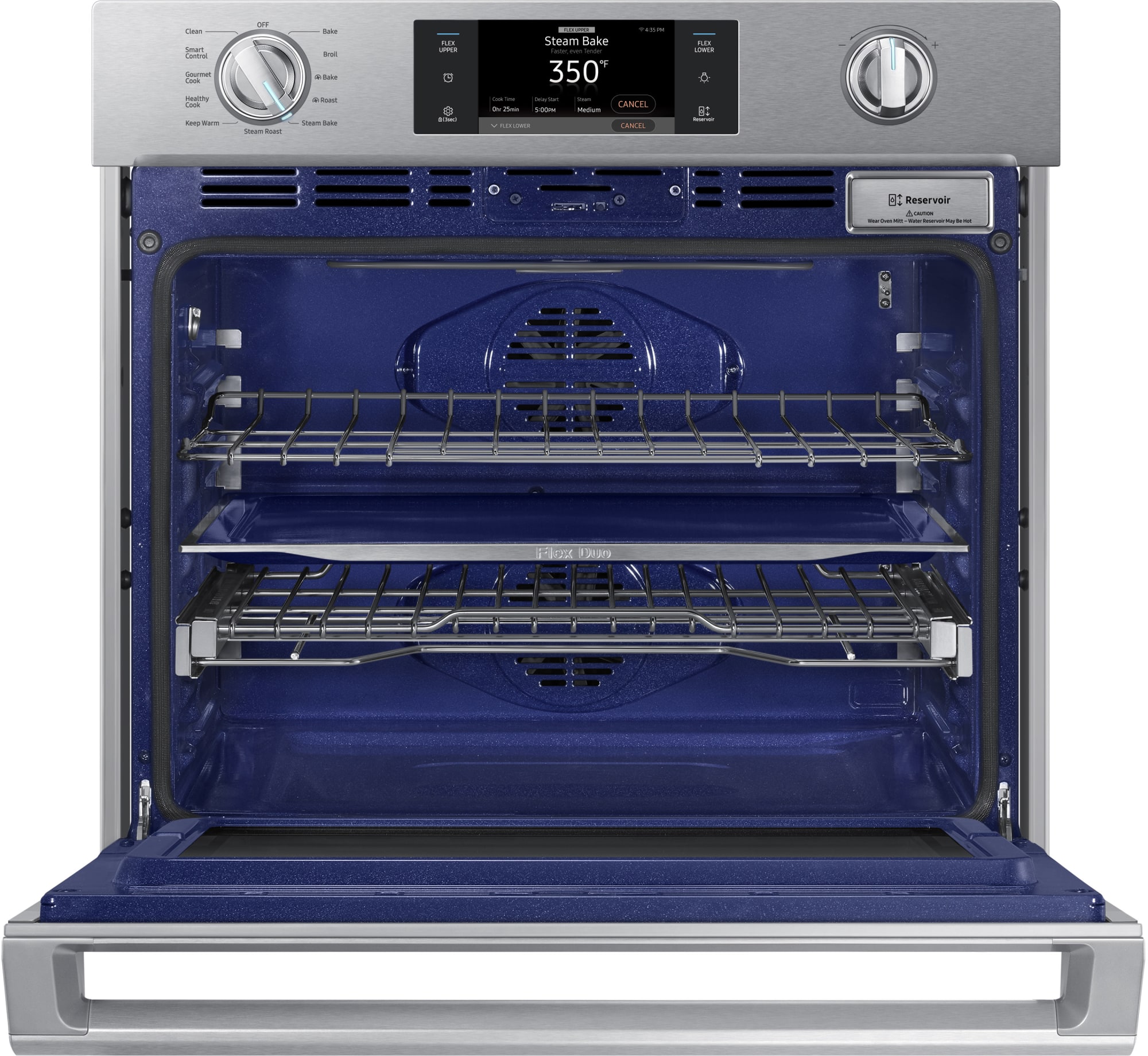 Samsung NV51K7770SS 30 Inch Wall Oven with 5.1 cu. ft. Capacity, Steam