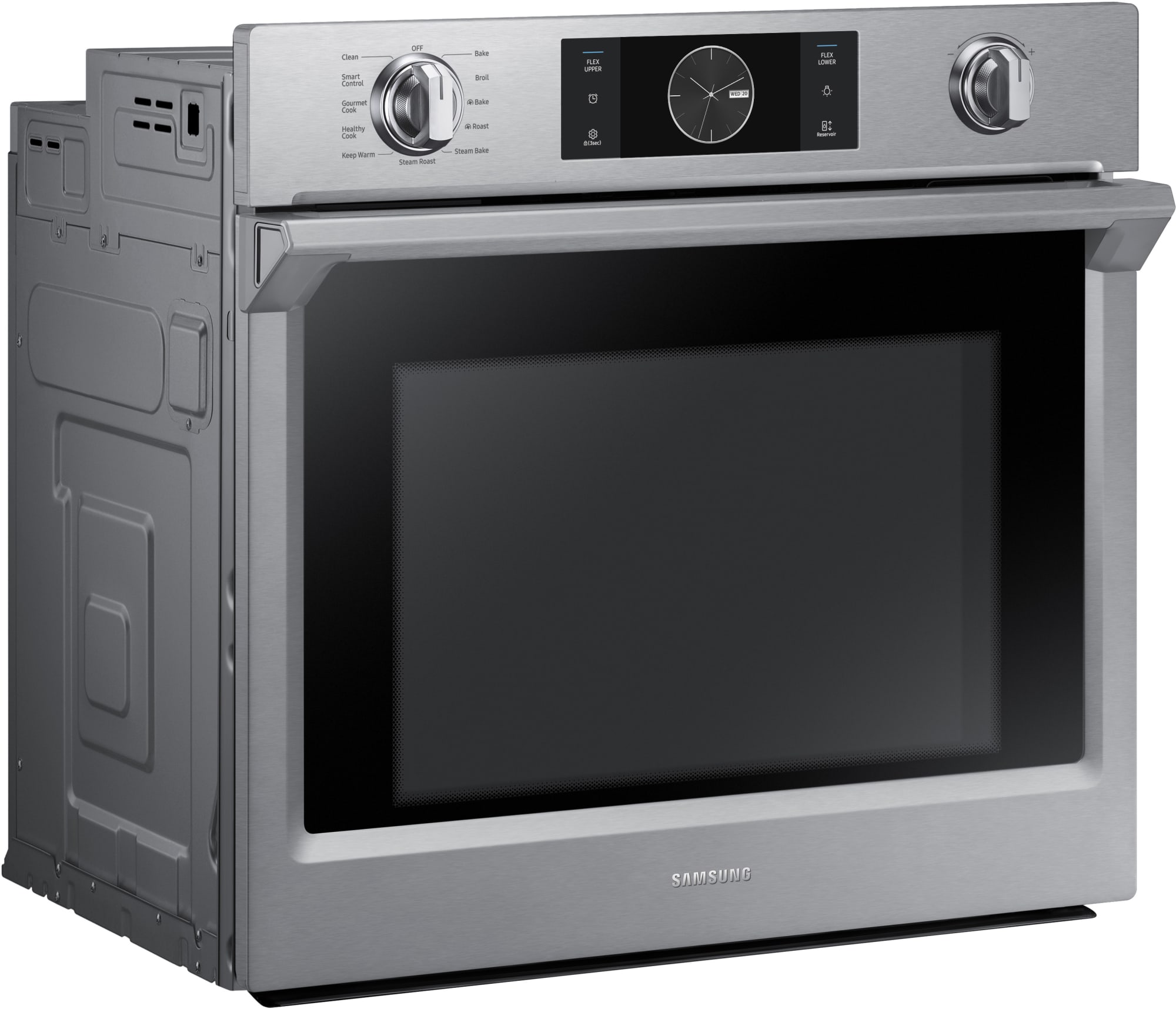 Samsung NV51K7770SS 30 Inch Wall Oven with 5.1 cu. ft. Capacity, Steam