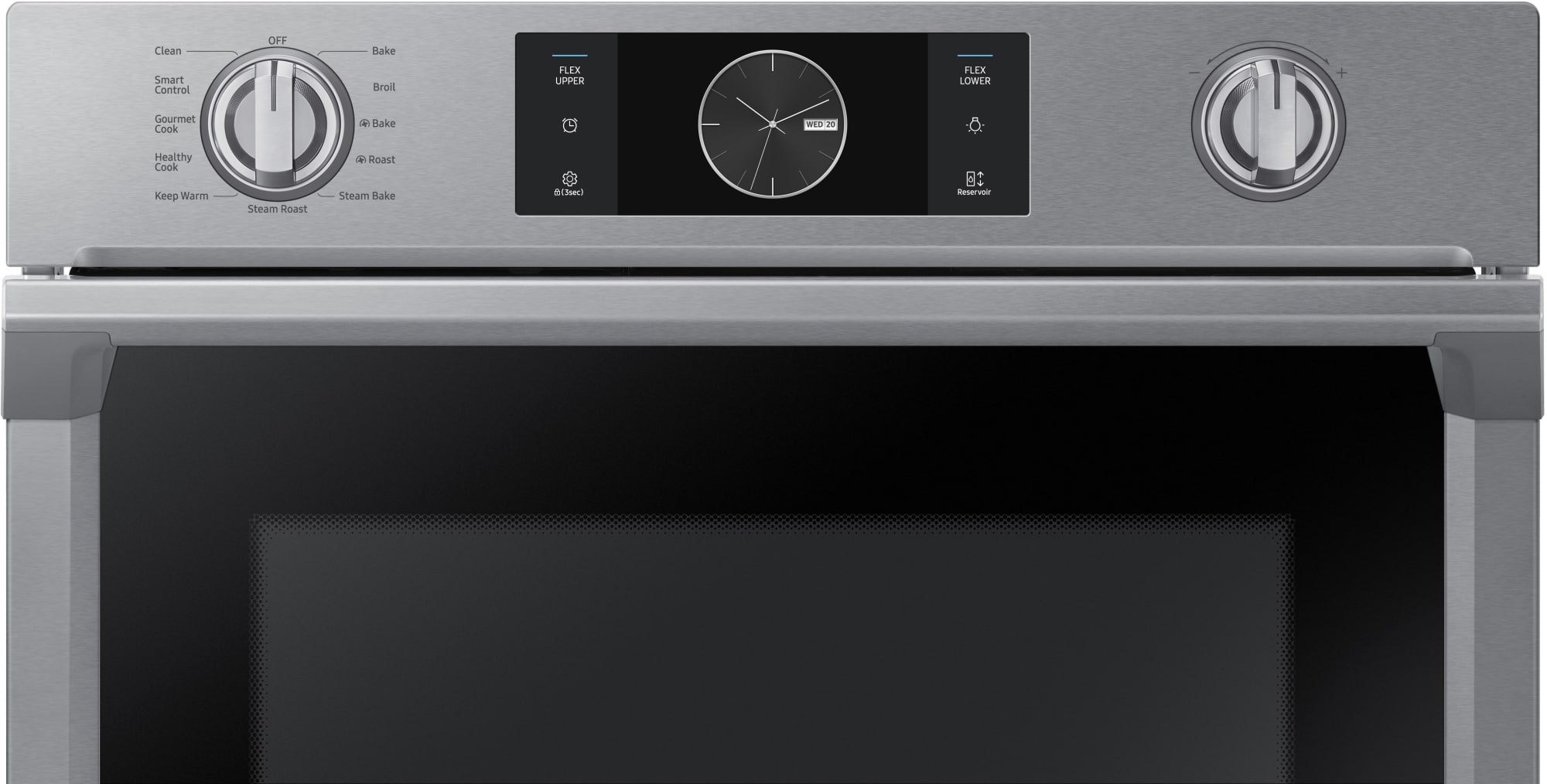 Samsung NV51K7770SS 30 Inch Wall Oven with 5.1 cu. ft. Capacity, Steam