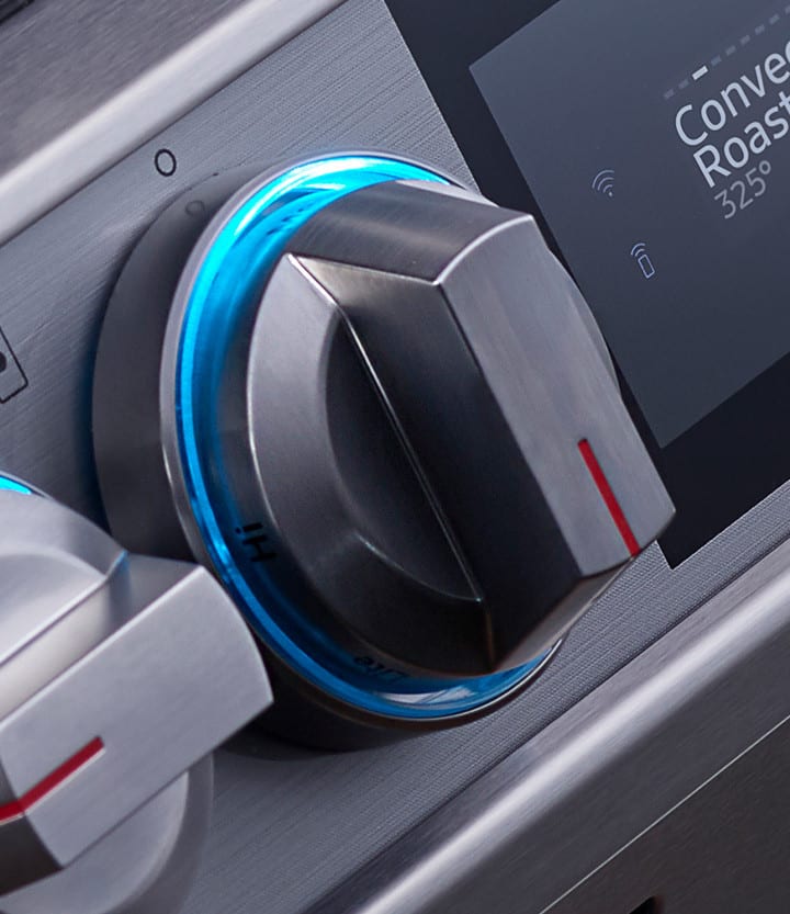 Samsung NX60T8711SS 30 Inch SlideIn Gas Smart Range with 5 Sealed Burners, 6.0 cu. ft