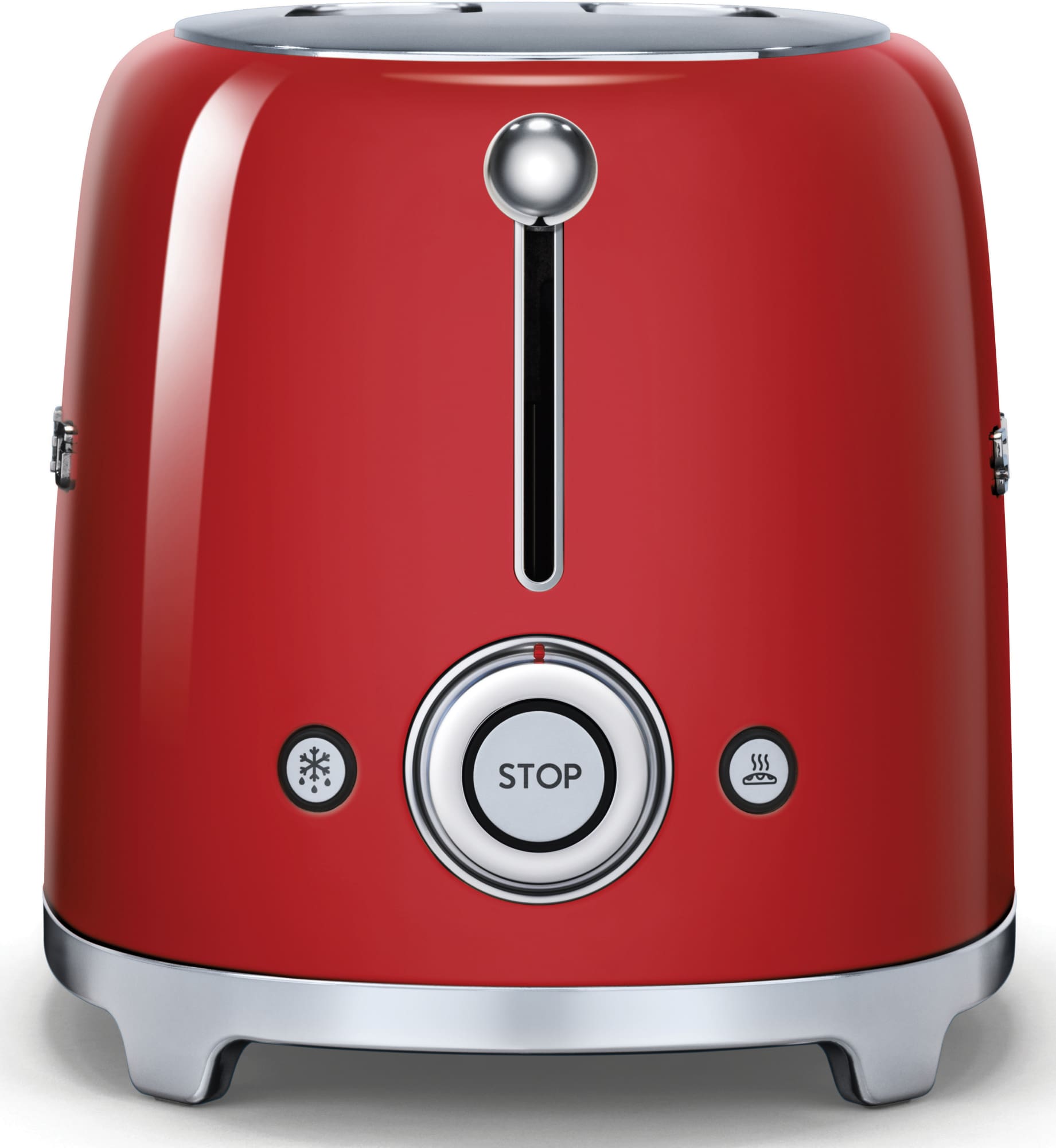 Smeg TSF01RDUS Countertop Toaster with 2 Slice Capacity, Defrost