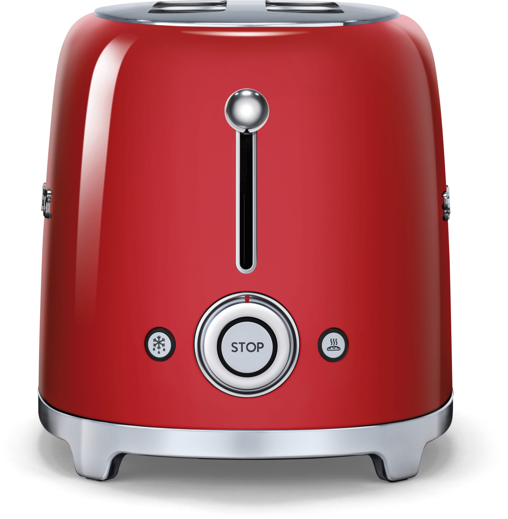 Smeg TSF02RDUS Countertop Toaster with 4 Slice Capacity, Defrost