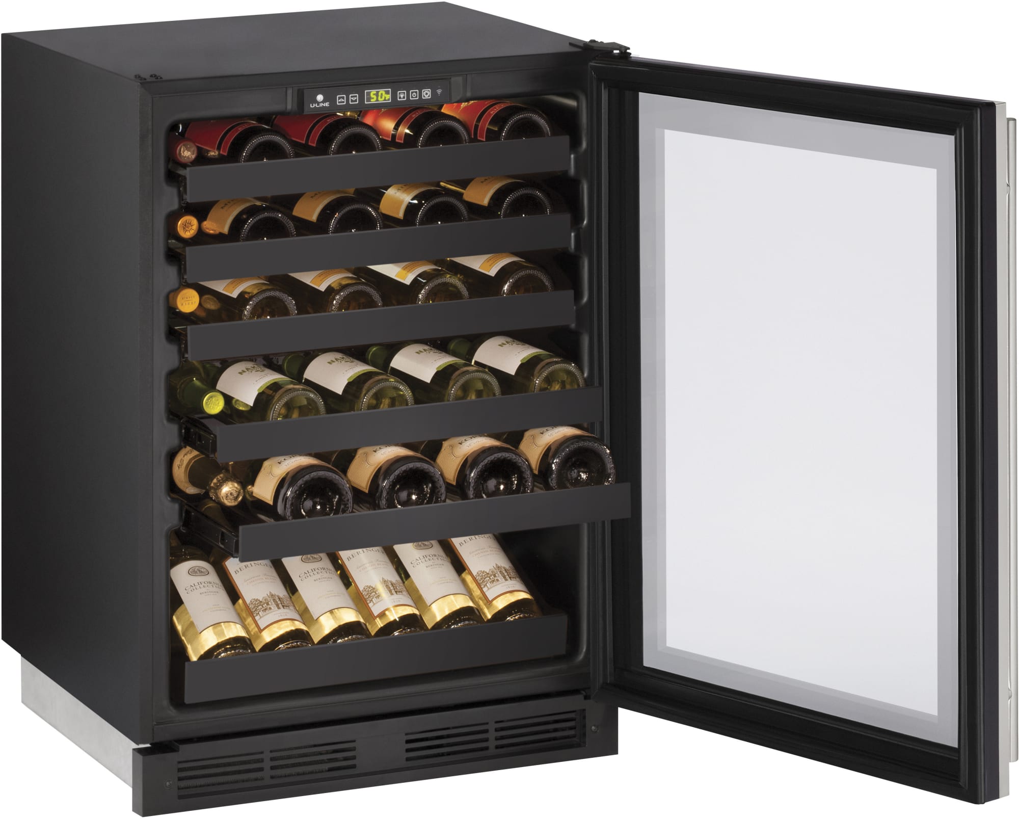U-Line U1224WCS00B 24 Inch Built-In Wine Storage with 48 Bottle ...
