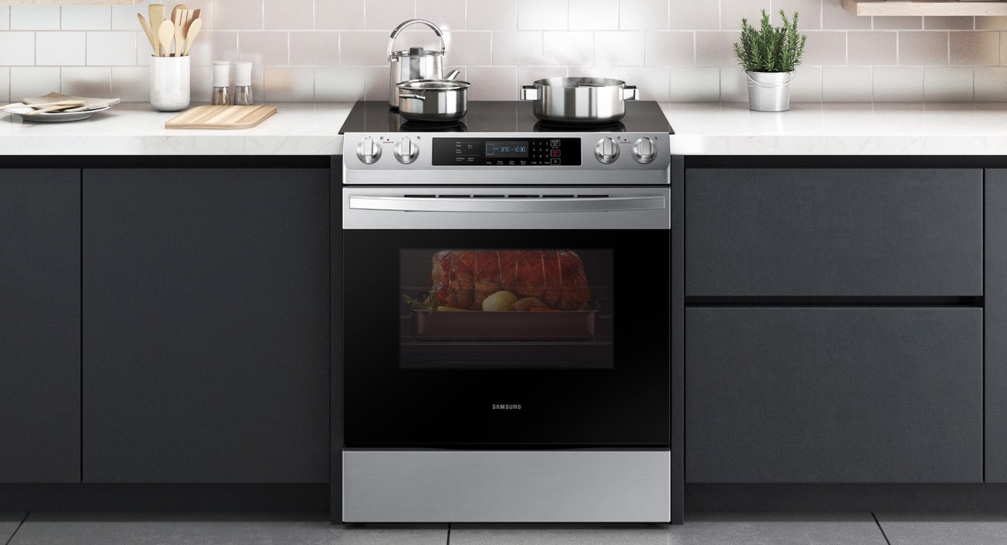 Samsung NE58R9311SS 30 Inch Slide In Electric Range with Flexible Dual