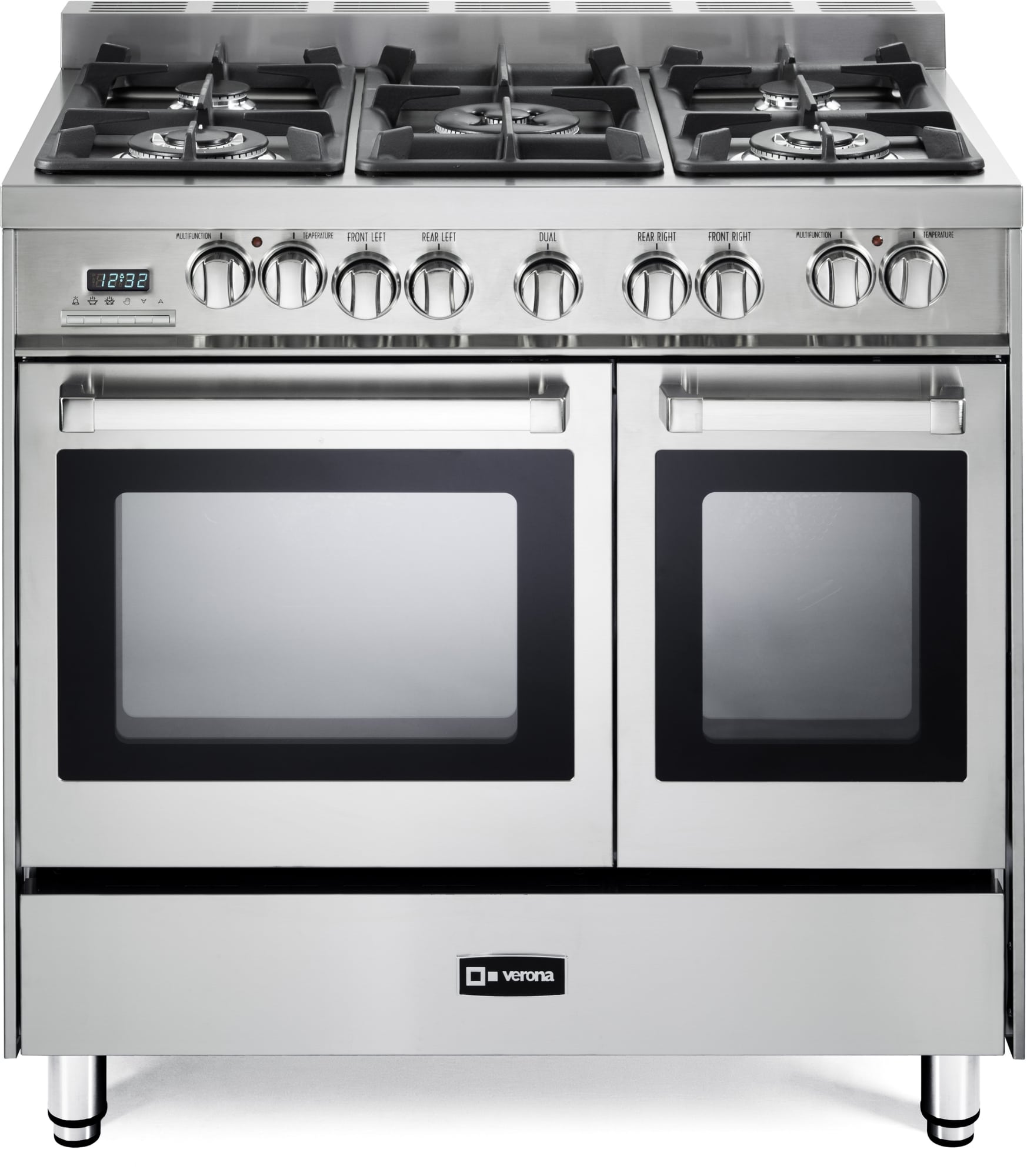Verona VEFSGE365NDSS 36 Inch ProStyle DualFuel Double Oven Range