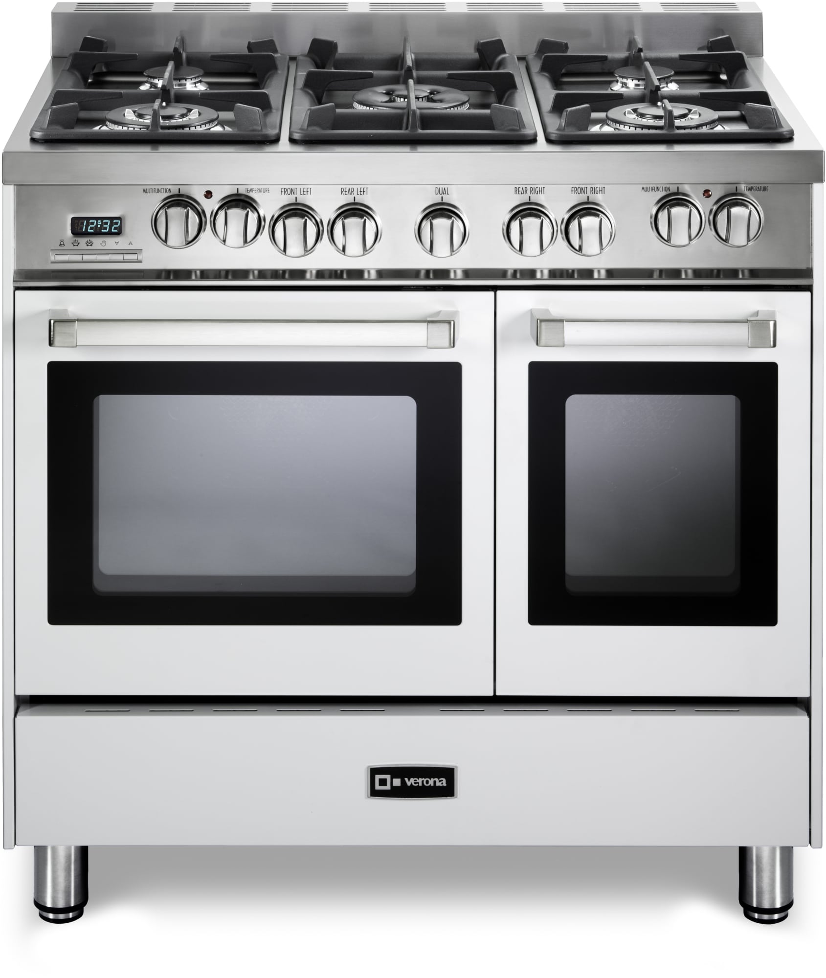 Verona VEFSGE365NDW 36 Inch ProStyle DualFuel Double Oven Range