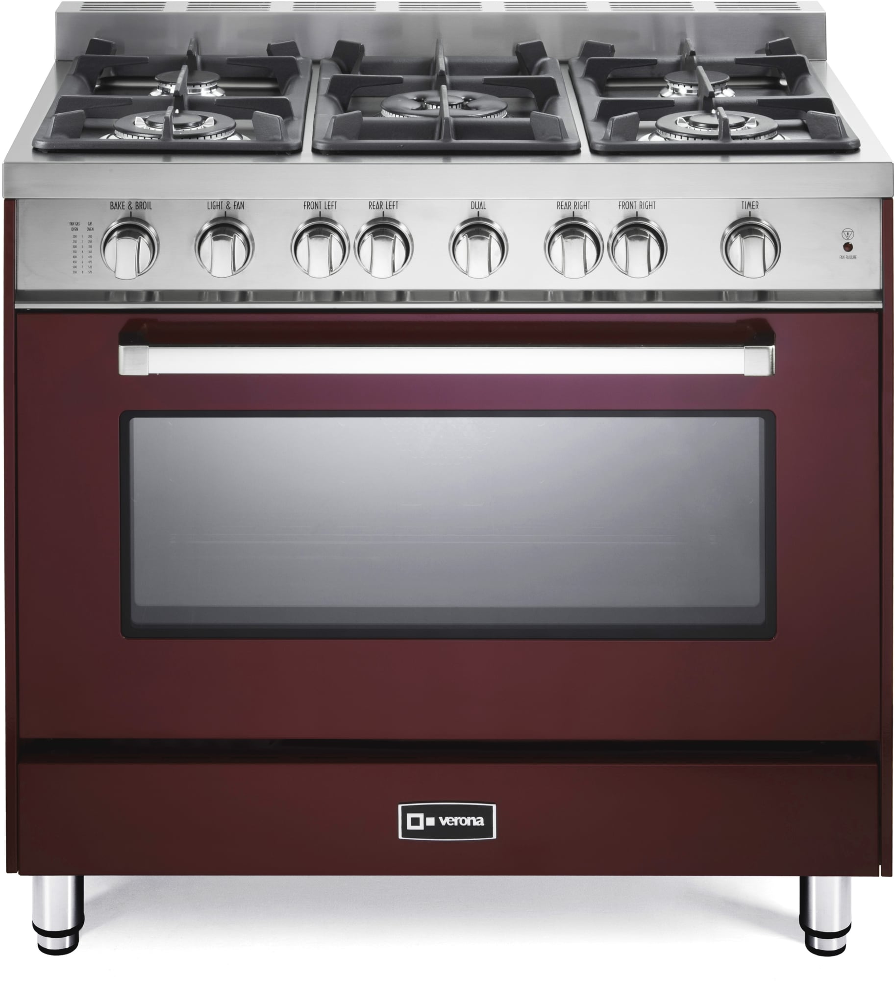 Verona VEFSGG365NBU 36 Inch ProStyle Gas Range (Closeout) with 5