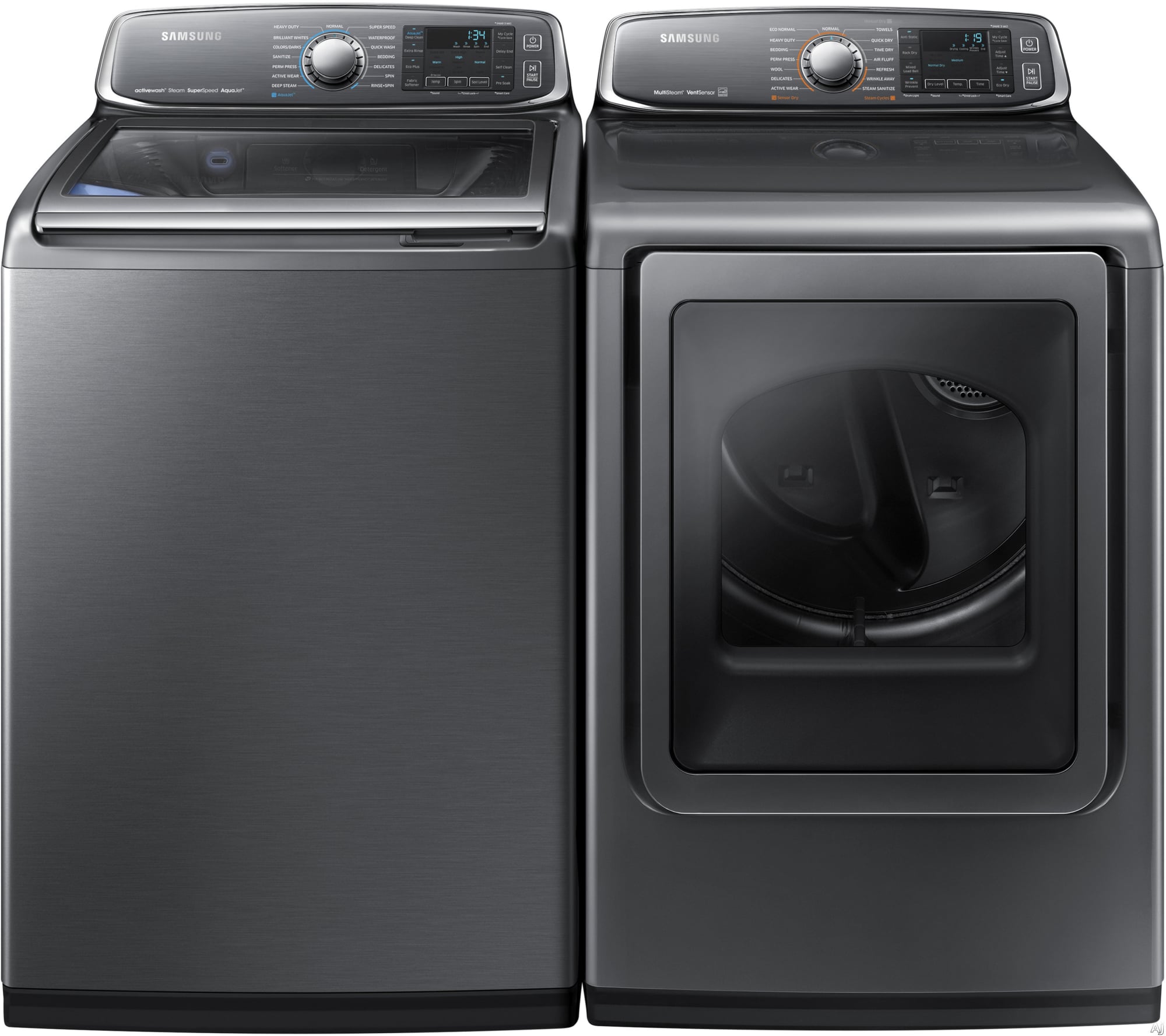 Samsung SAWADREP3 SidebySide Washer & Dryer Set with Top Load Washer