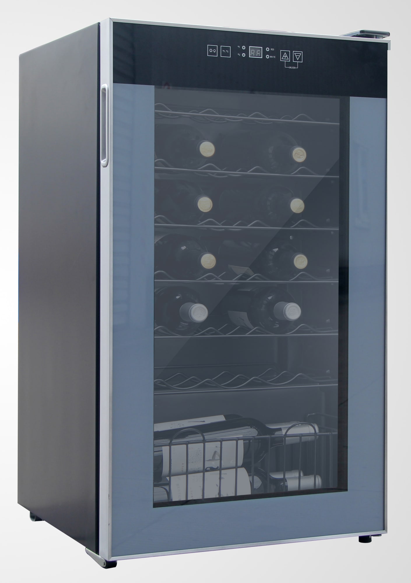 Avanti WC34T2P 20 Inch Undercounter Wine Cooler with 34 Bottle Capacity