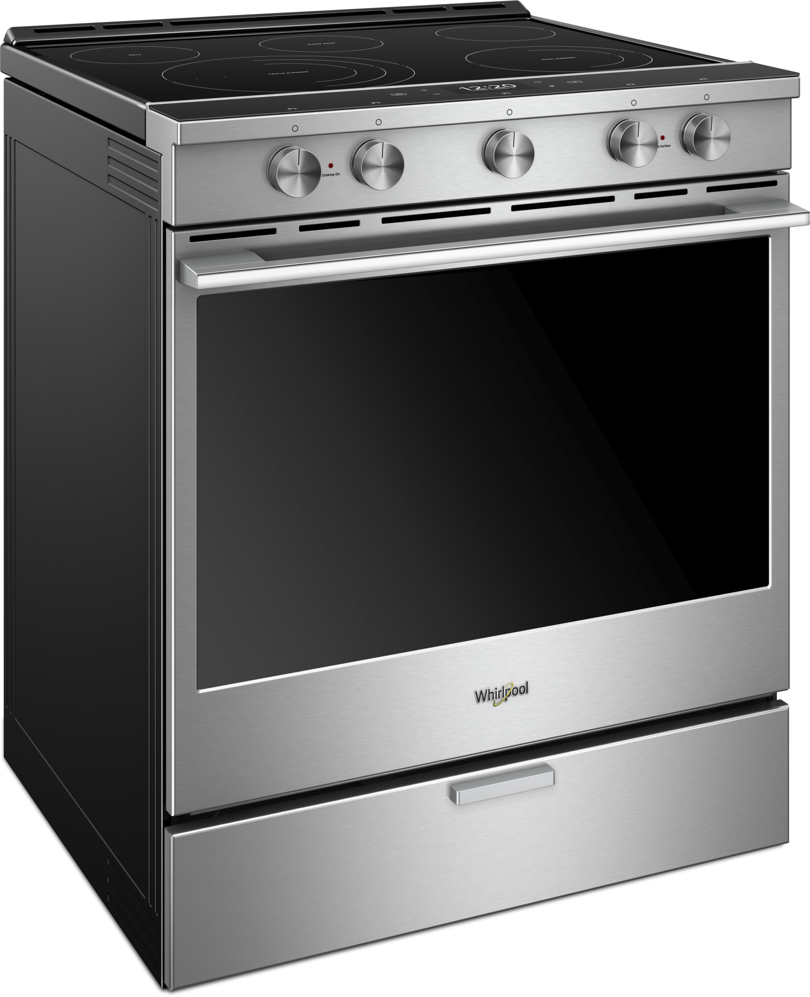 Whirlpool WEEA25H0HZ 30 Inch SlideIn Electric Range with 5 Radiant