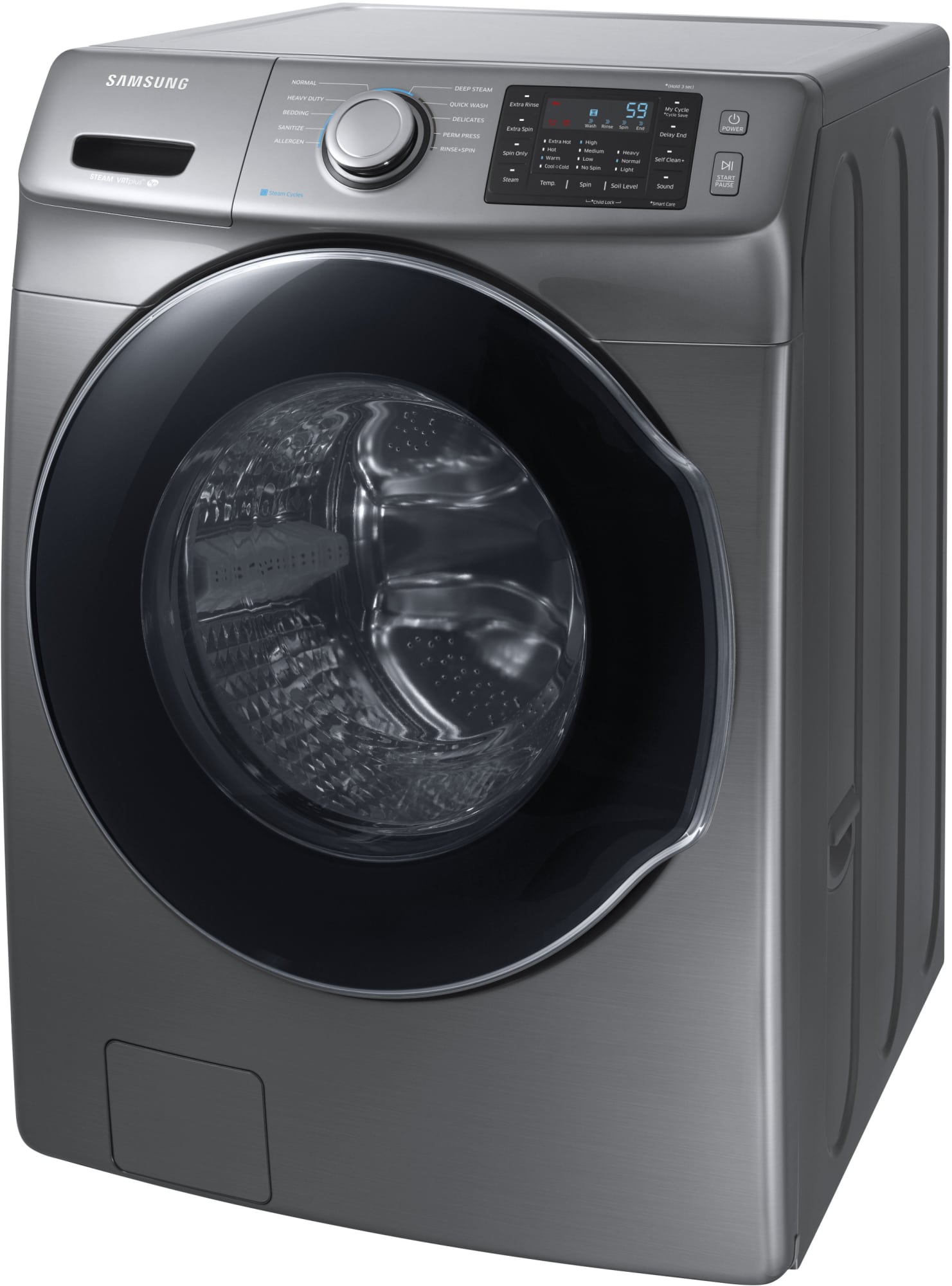 Samsung WF45M5500AP 27 Inch Front Load Washer with Steam, Self Clean+