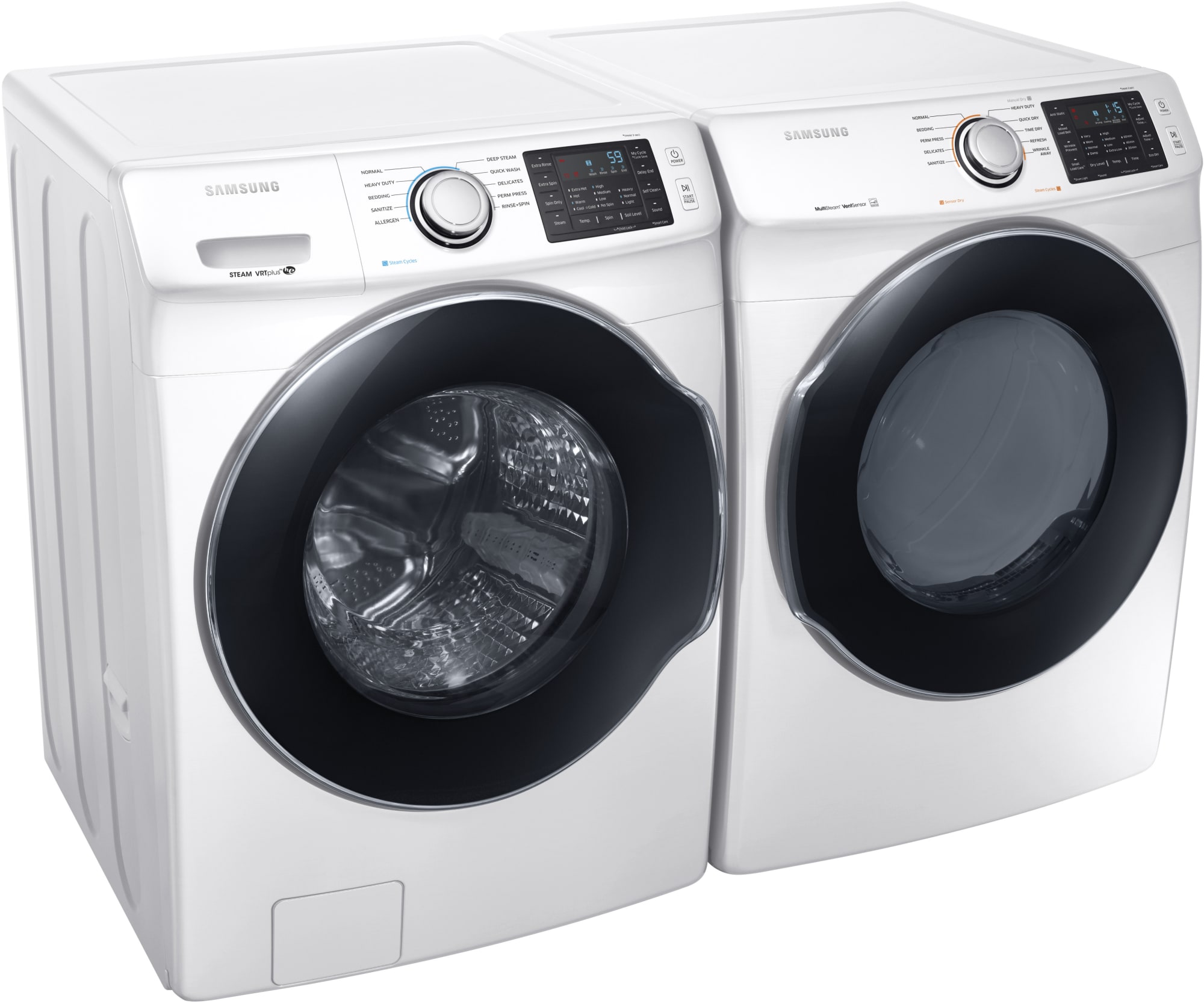 Samsung WF45M5500AW 27 Inch Front Load Washer with Steam, Self Clean+