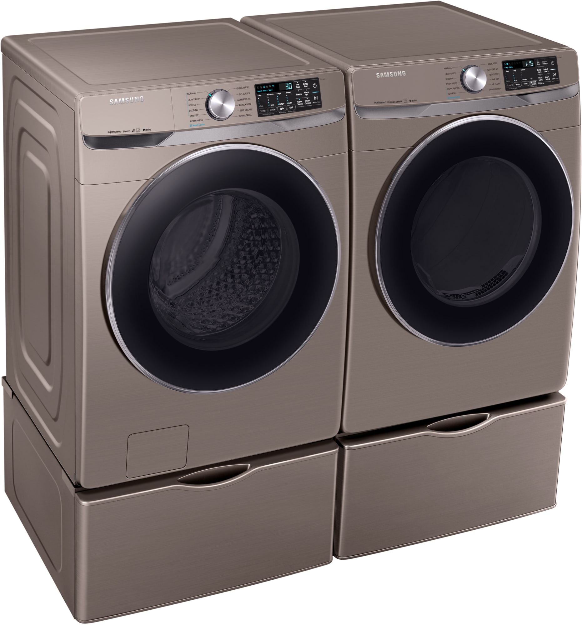 Samsung SAWADREC63002 SidebySide on Pedestals Washer & Dryer Set with