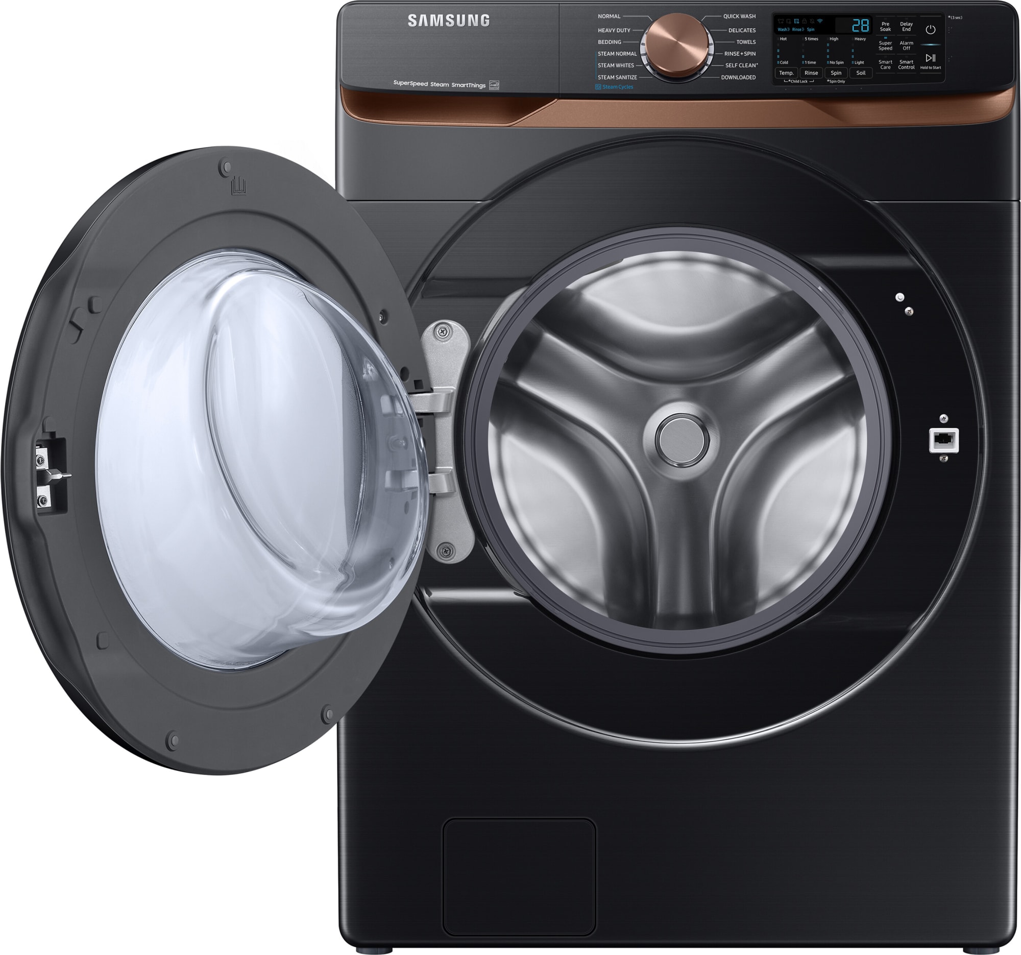 Samsung WF50BG8300AV 27 Inch Smart Front Load Washer with 5.0 cu. ft ...