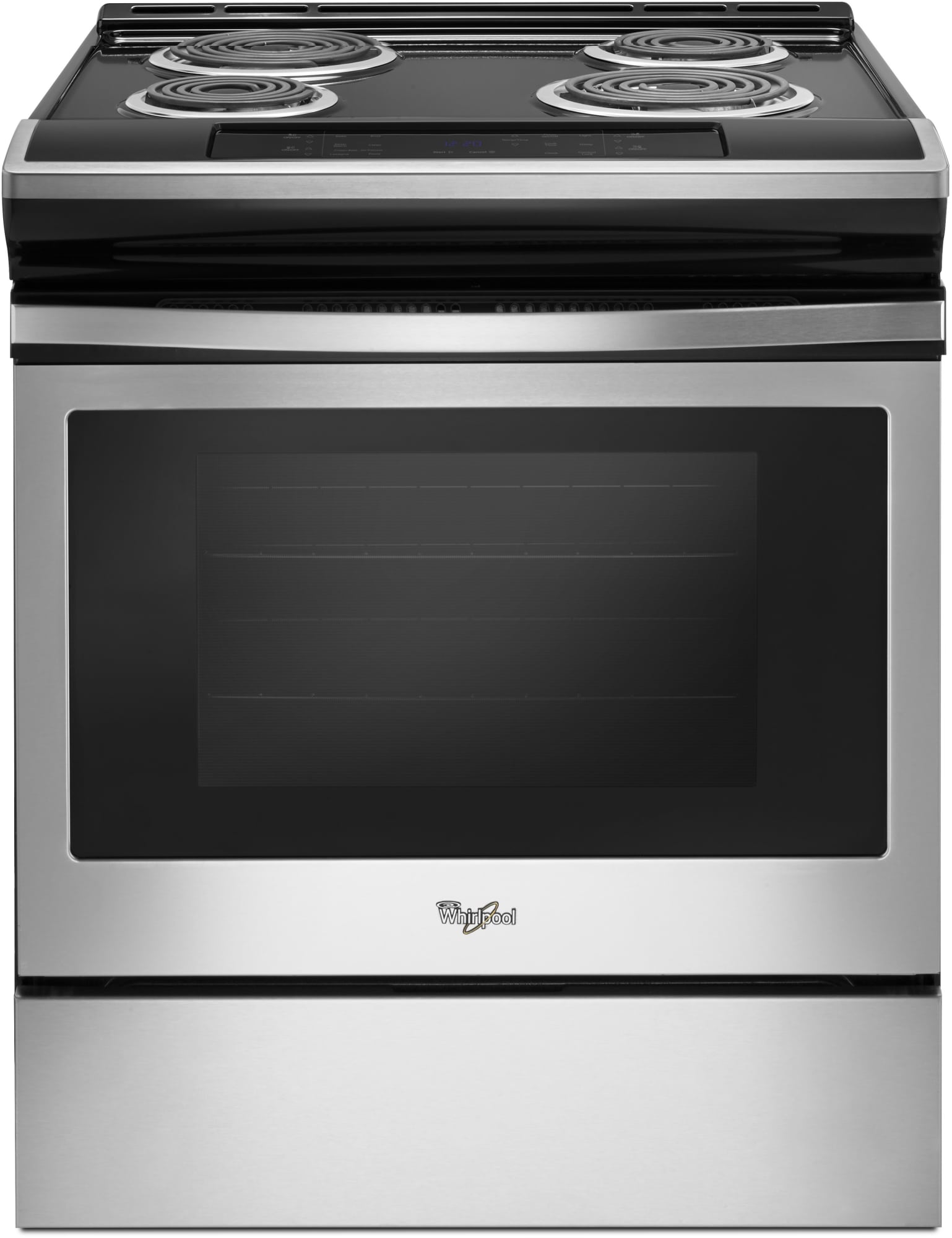 Whirlpool WEC310S0FS 30 Inch SlideIn Electric Range with 4 Coil