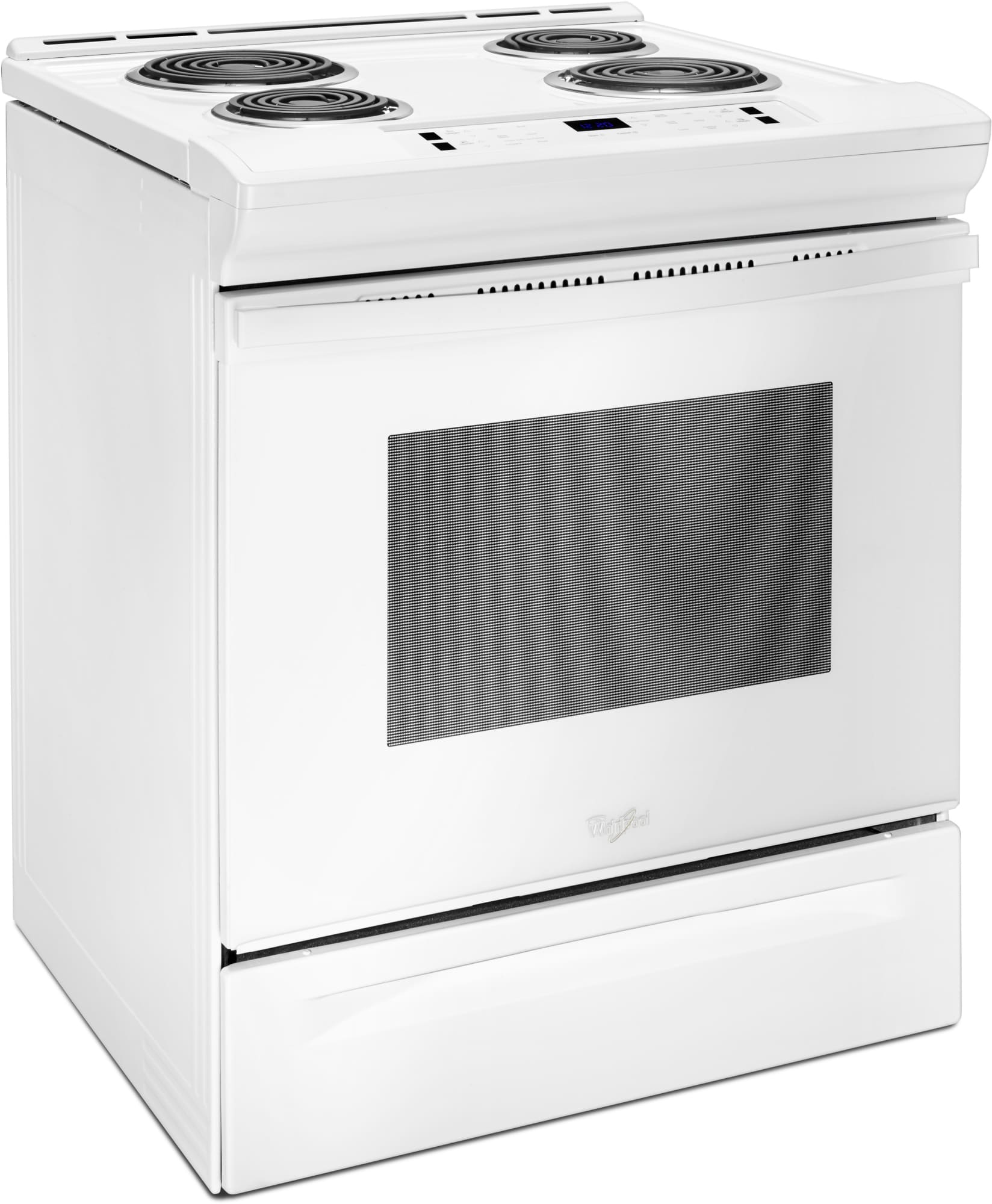 Whirlpool WEC310S0FW 30 Inch SlideIn Electric Range with 4 Coil