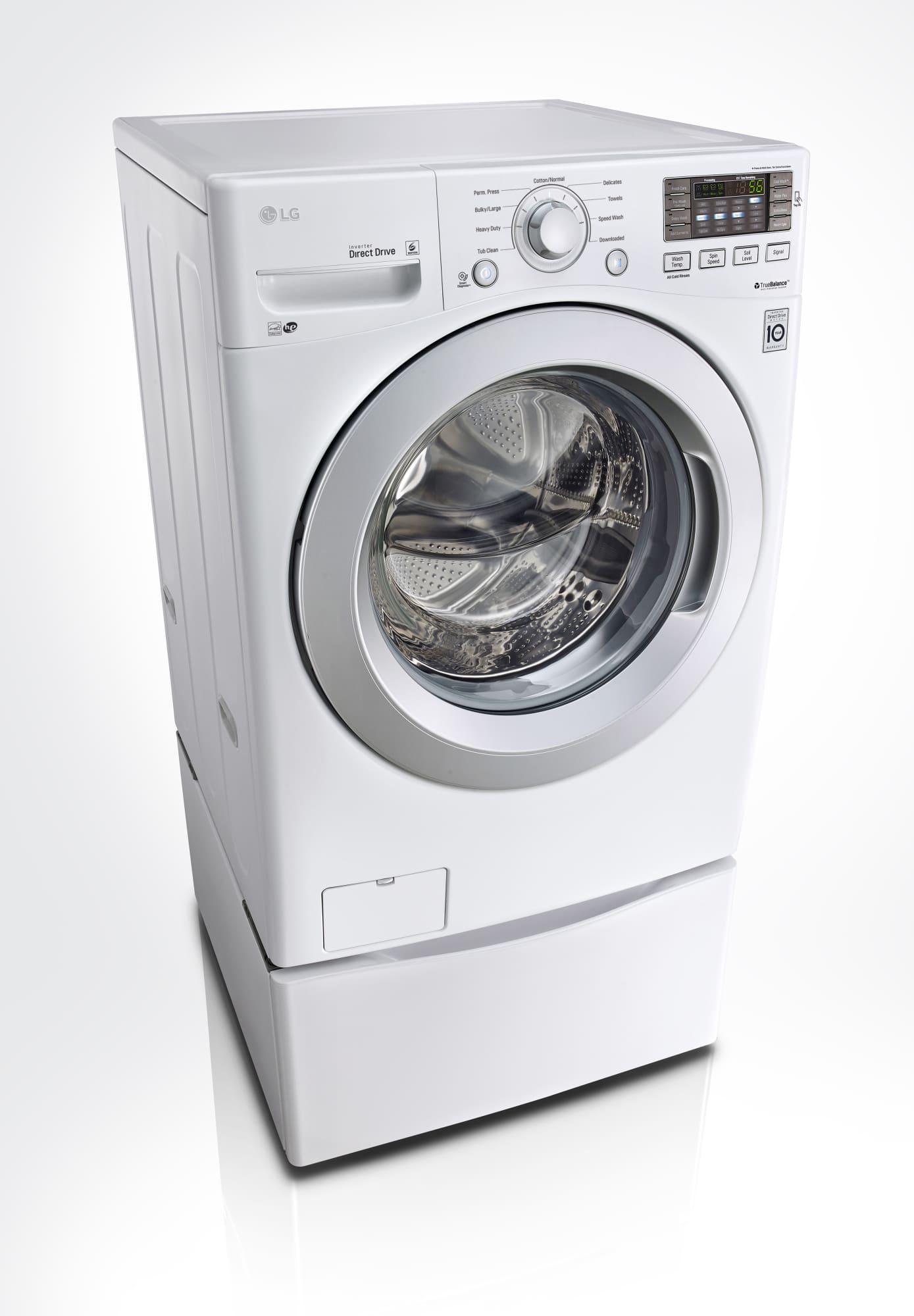LG WM3270CW 27 Inch Front Load Washer with NFC Smartphone Technology