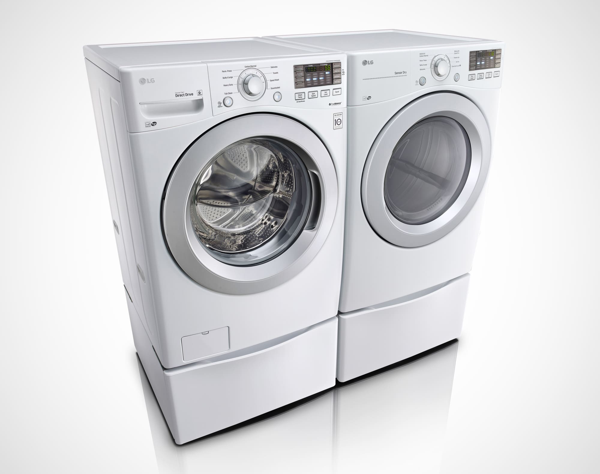LG WM3270CW 27 Inch Front Load Washer with NFC Smartphone Technology