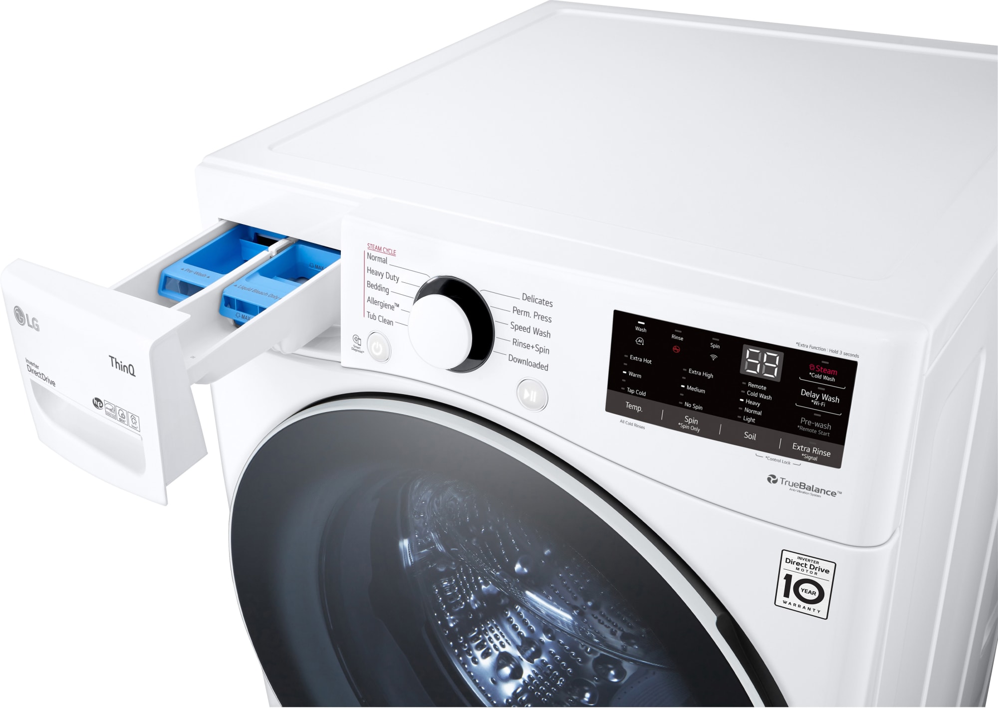 LG WM3600HWA 27 Inch Front Load Smart Washer with 4.5 Cu. Ft. Capacity
